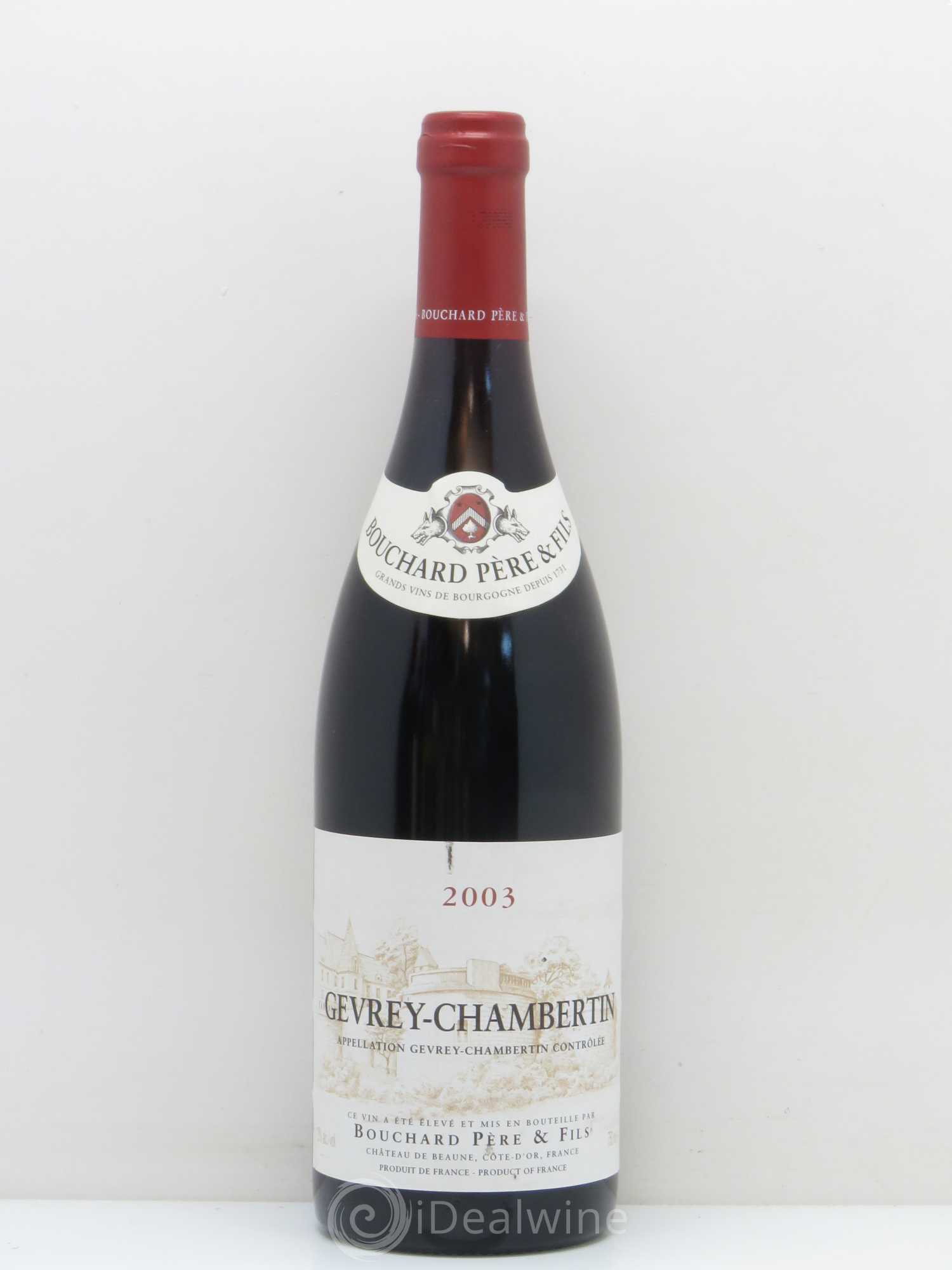 Gevrey-Chambertin Bouchard Pere Et Fils 2003 - Lot de 1 bouteille - 0