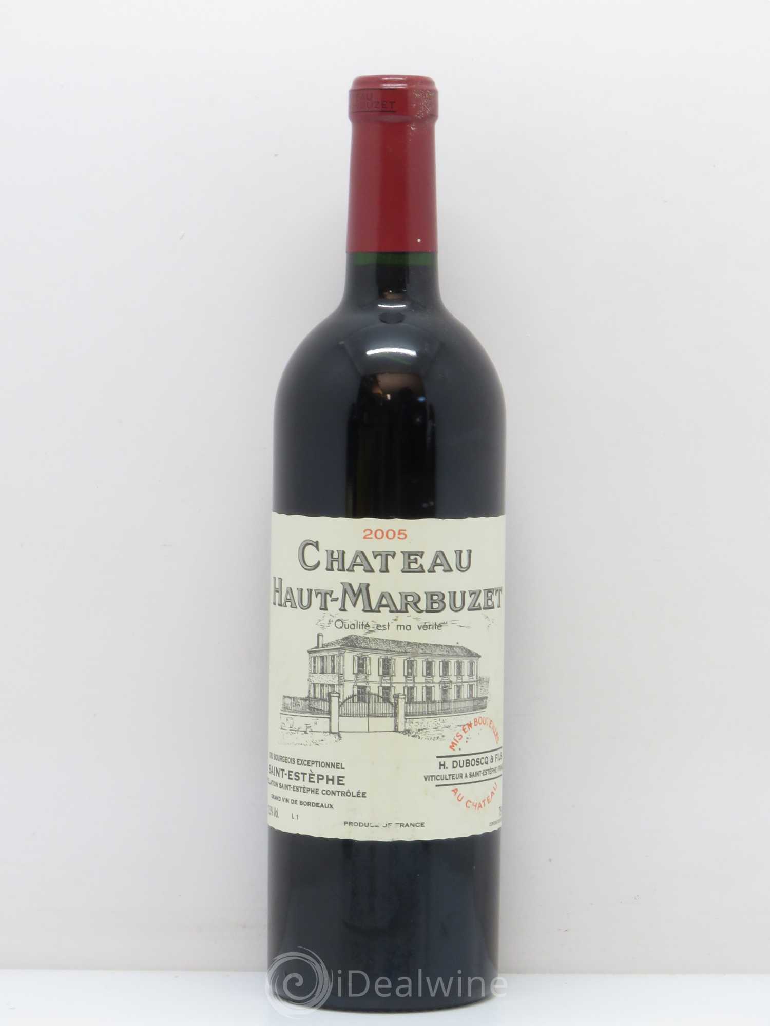 Château Haut Marbuzet 2005 - Lot de 1 bouteille - 0