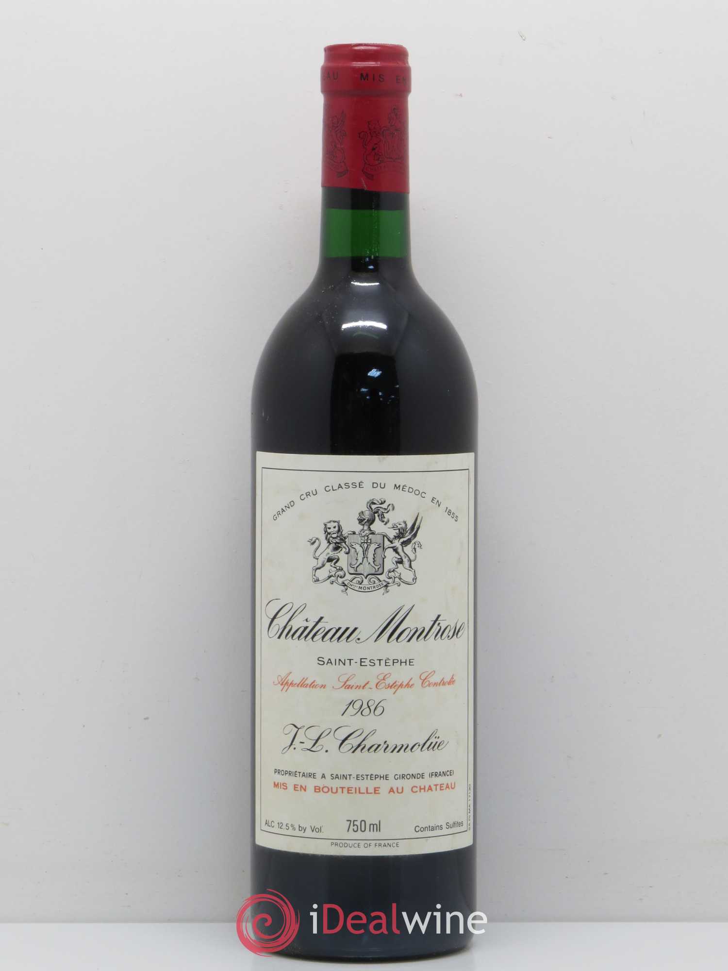 Château Montrose 2ème Grand Cru Classé 1986 - Lot de 1 bouteille - 0