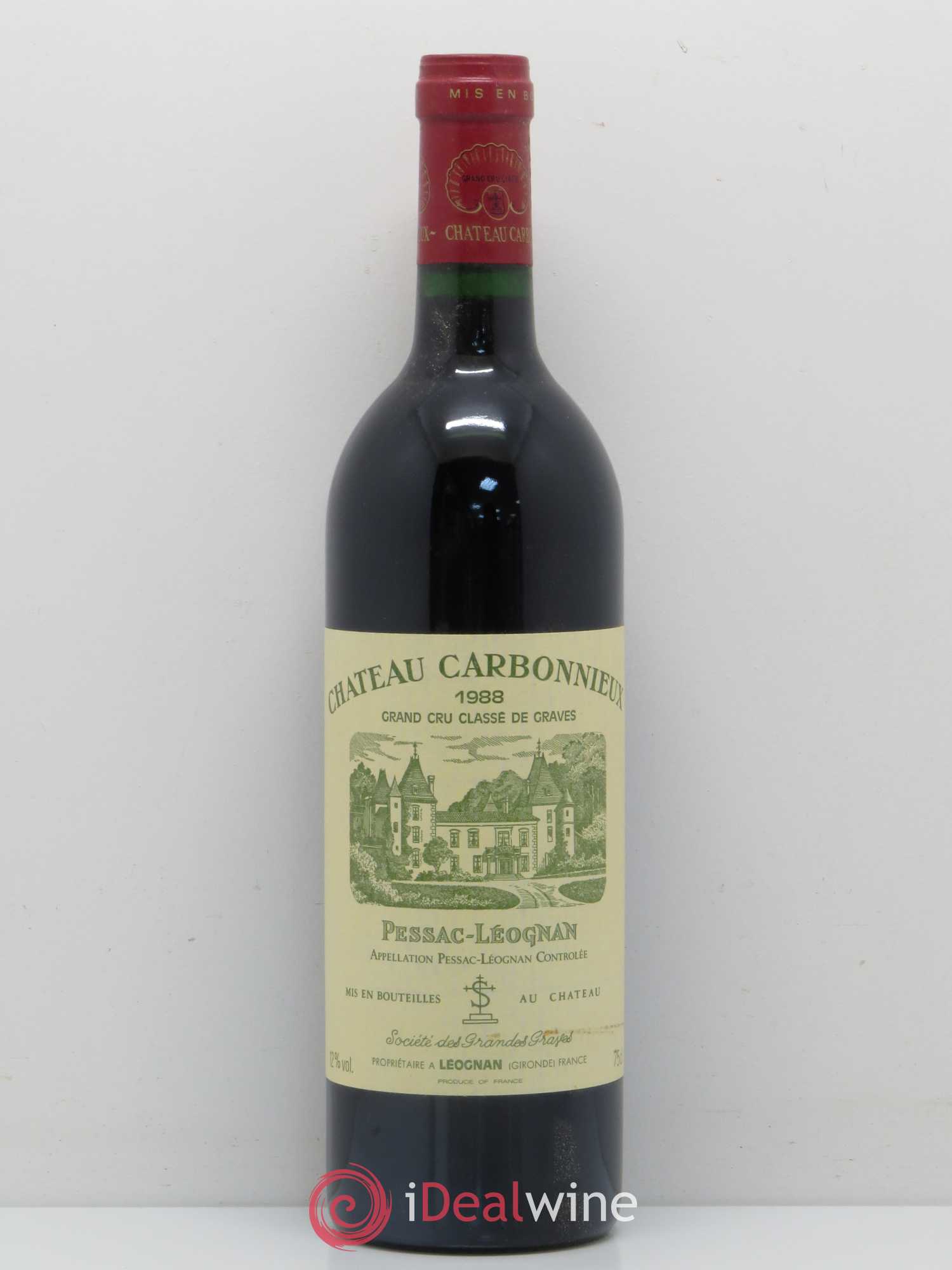 Château Carbonnieux Cru Classé de Graves 1988 - Lot de 1 bouteille - 0