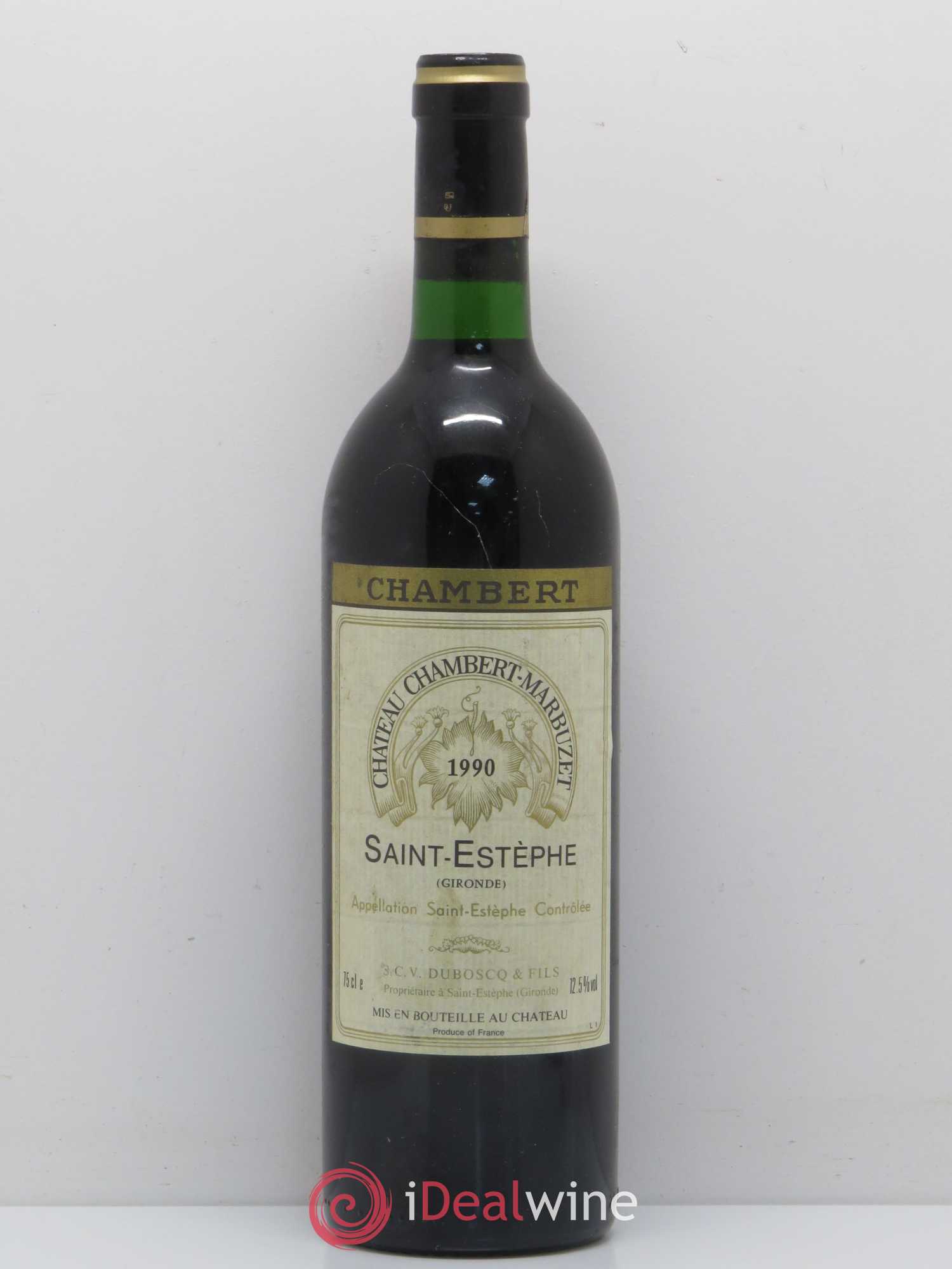 Château Chambert-Marbuzet Cru Bourgeois 1990 - Lot de 1 bouteille - 0