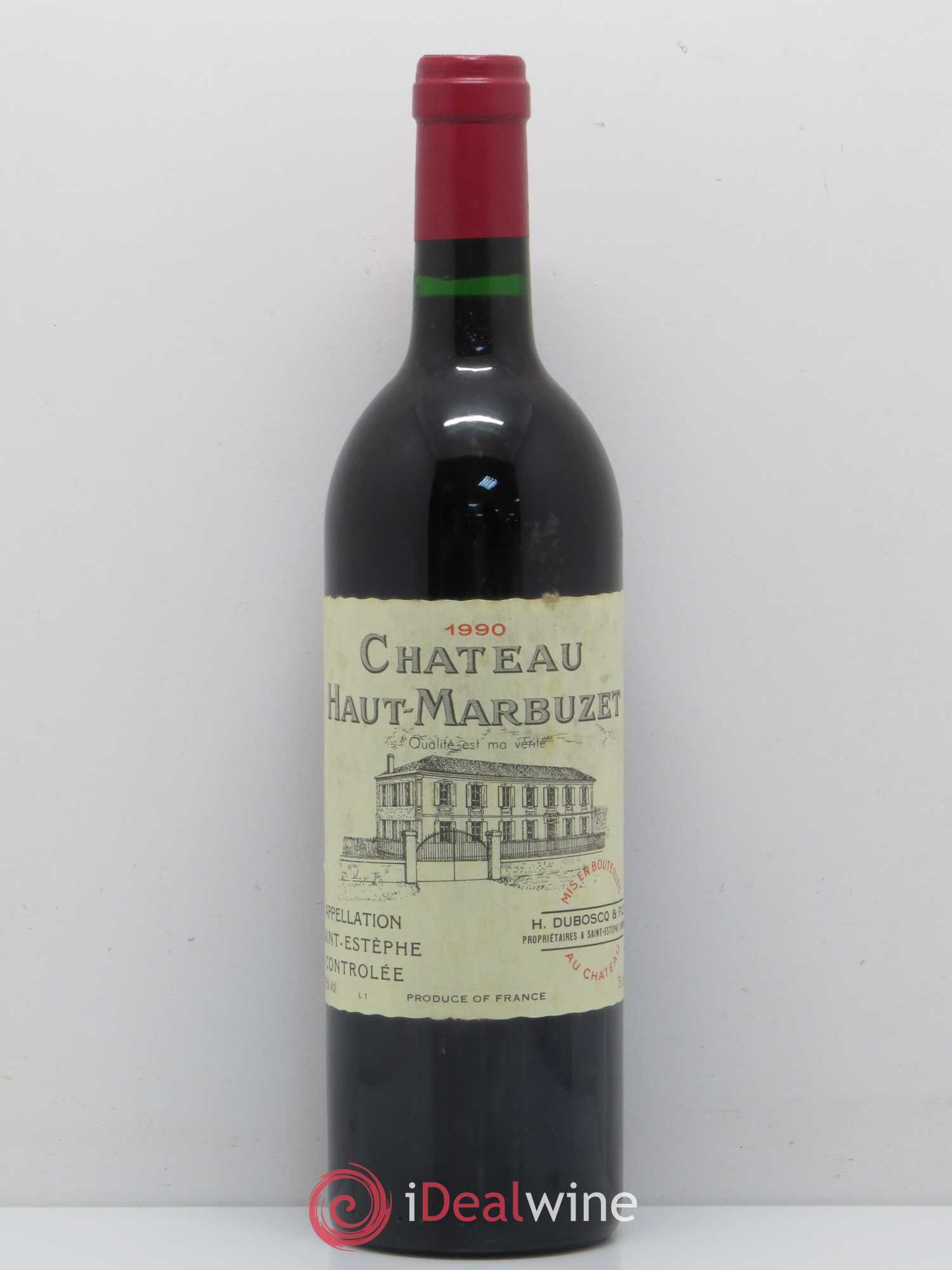 Château Haut Marbuzet 1990 - Lot de 1 bouteille - 0