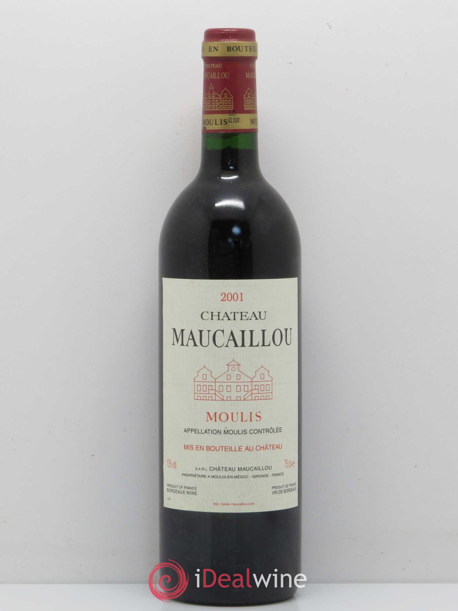 Château Maucaillou 2001 - Lot de 1 bouteille - 0
