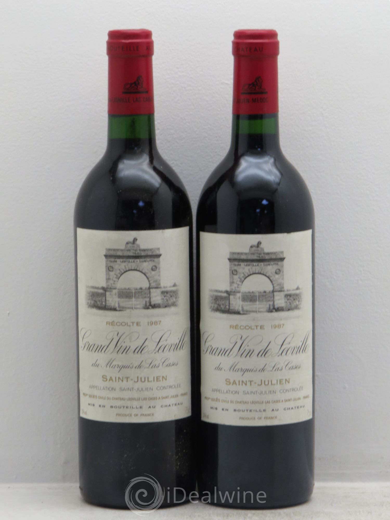 Château Léoville Las Cases 2ème Grand Cru Classé 1987 - Lot de 2 bouteilles - 0