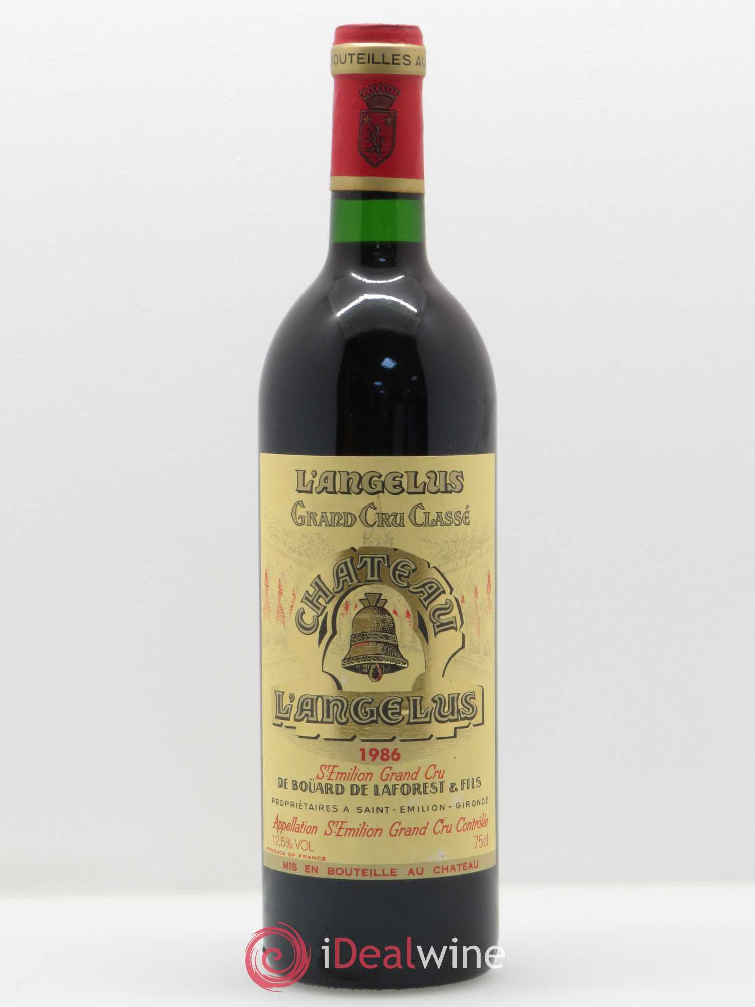 Château Angélus 1er Grand Cru Classé A 1986 - Lot de 1 bouteille - 0