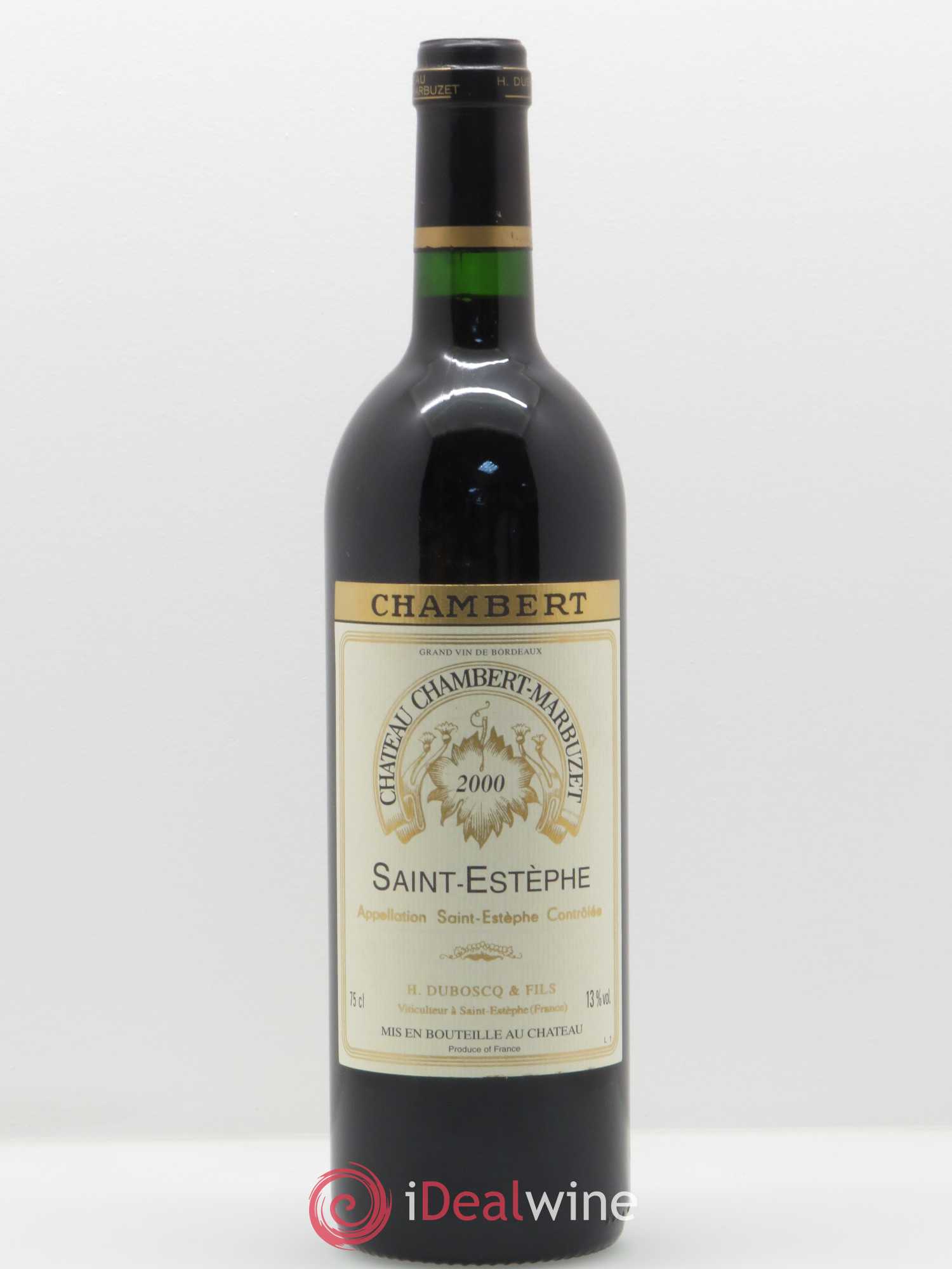 Château Chambert-Marbuzet Cru Bourgeois 2000 - Lot de 1 bouteille - 0