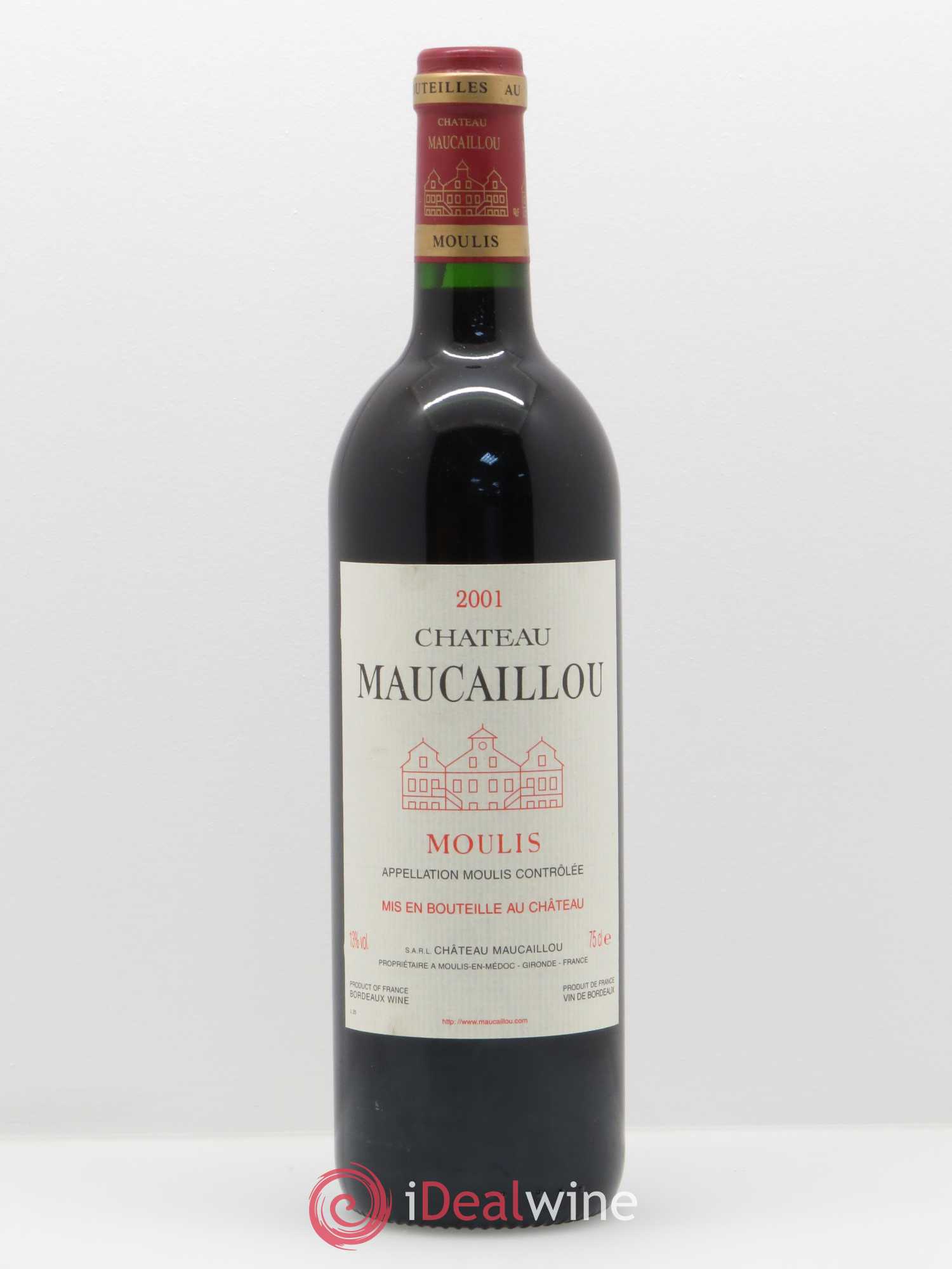 Château Maucaillou 2001 - Lot de 1 bouteille - 0