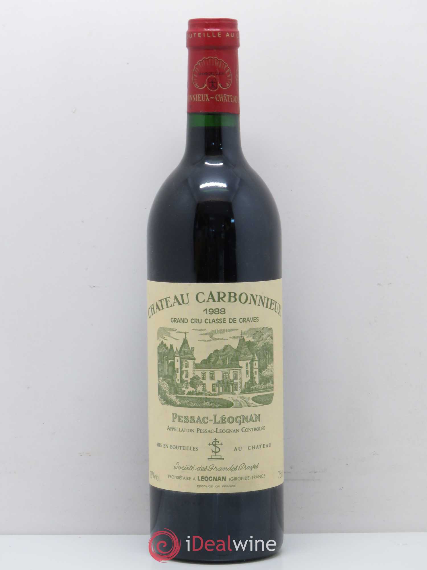 Château Carbonnieux Cru Classé de Graves 1988 - Lot de 1 bouteille - 0
