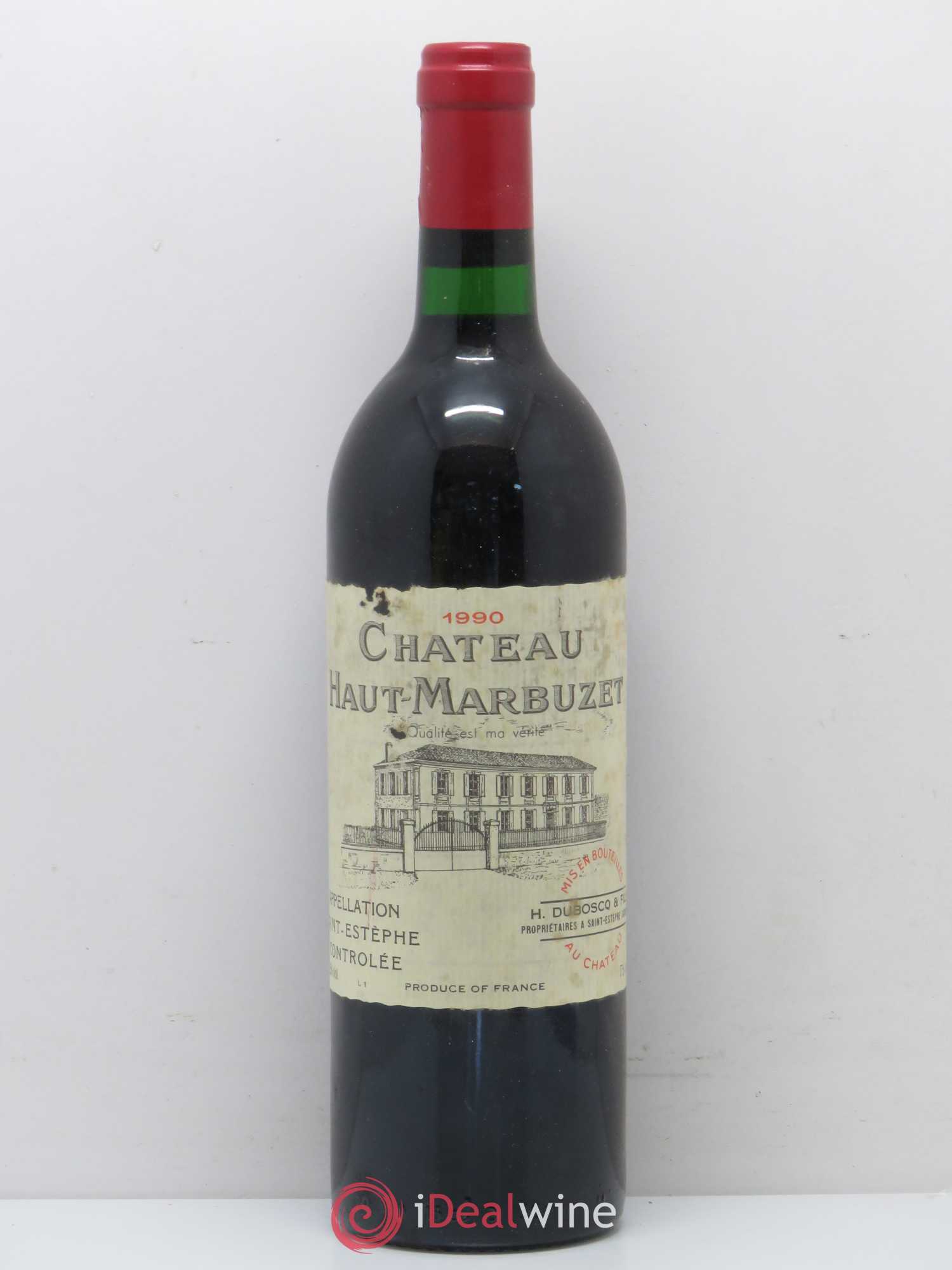 Château Haut Marbuzet 1990 - Lot de 1 bouteille - 0
