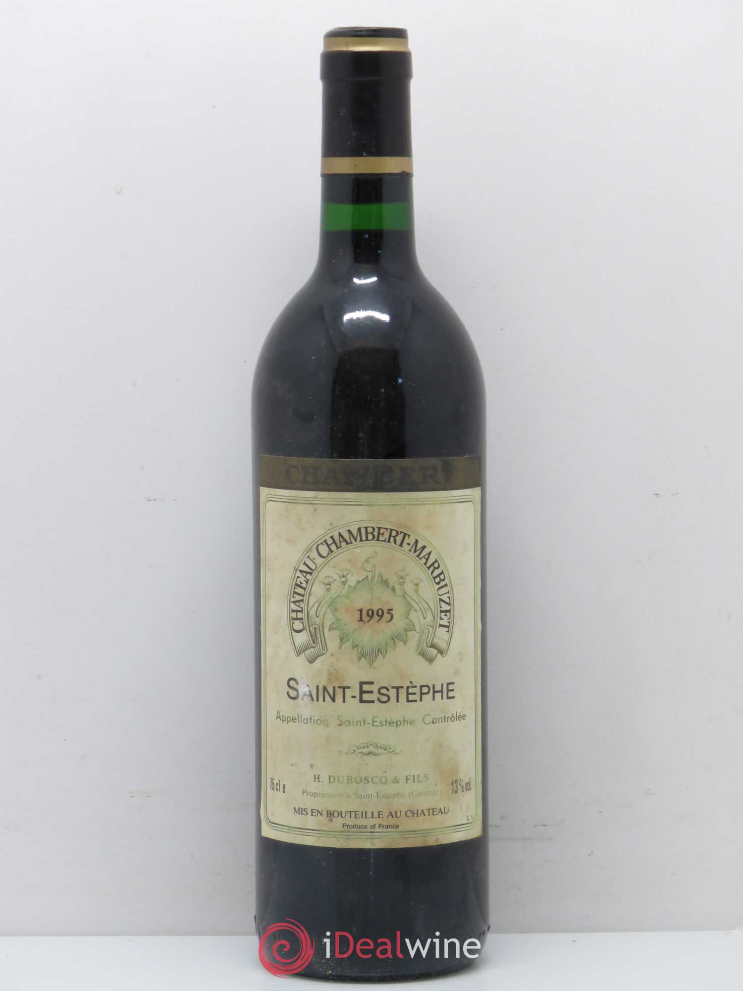 Château Chambert-Marbuzet Cru Bourgeois 1995 - Lot de 1 bouteille - 0