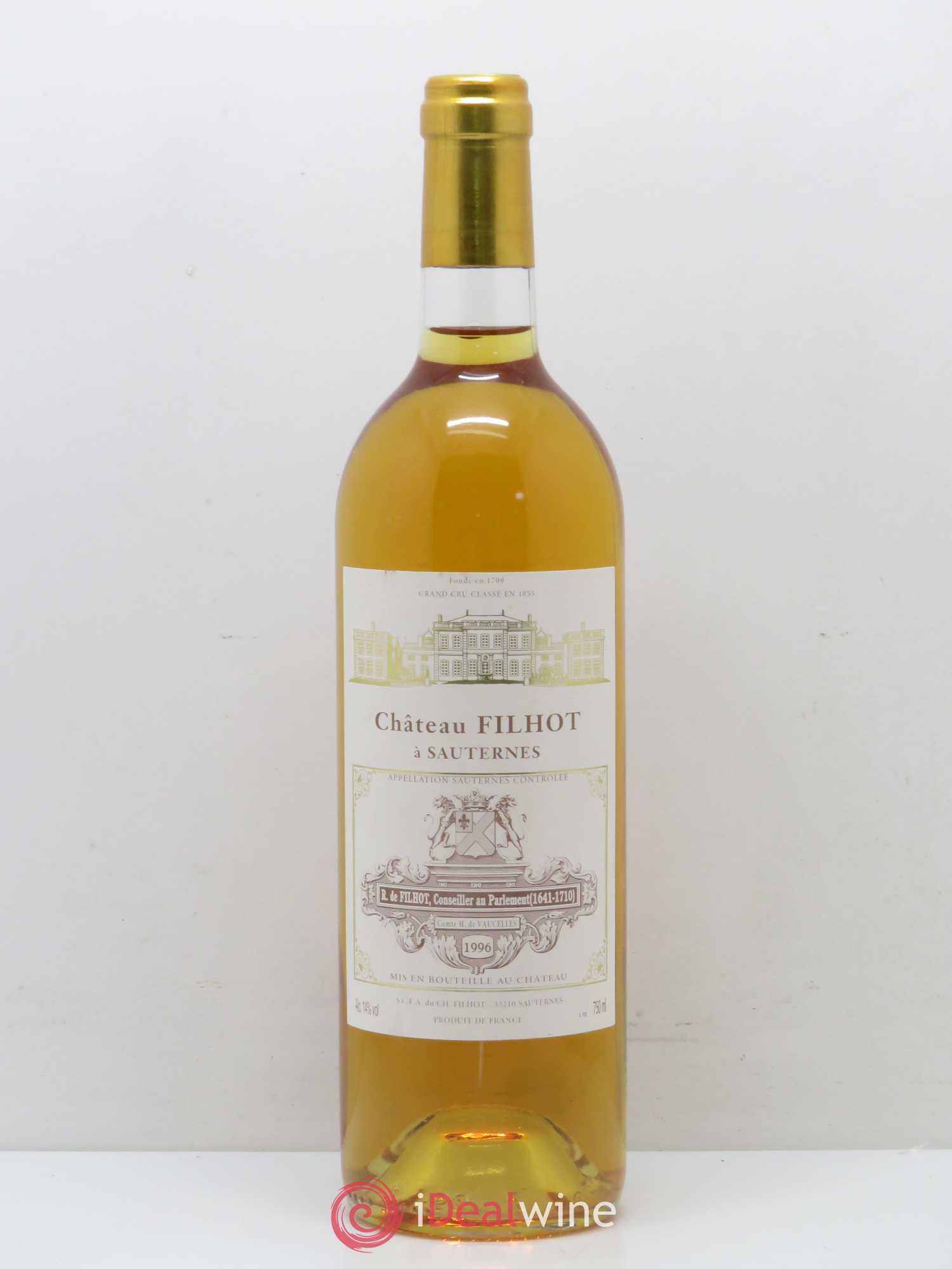 Château Filhot 2ème Grand Cru Classé (senza prezzo di riserva) 1996 - Lotto di 1 bottiglia - 0