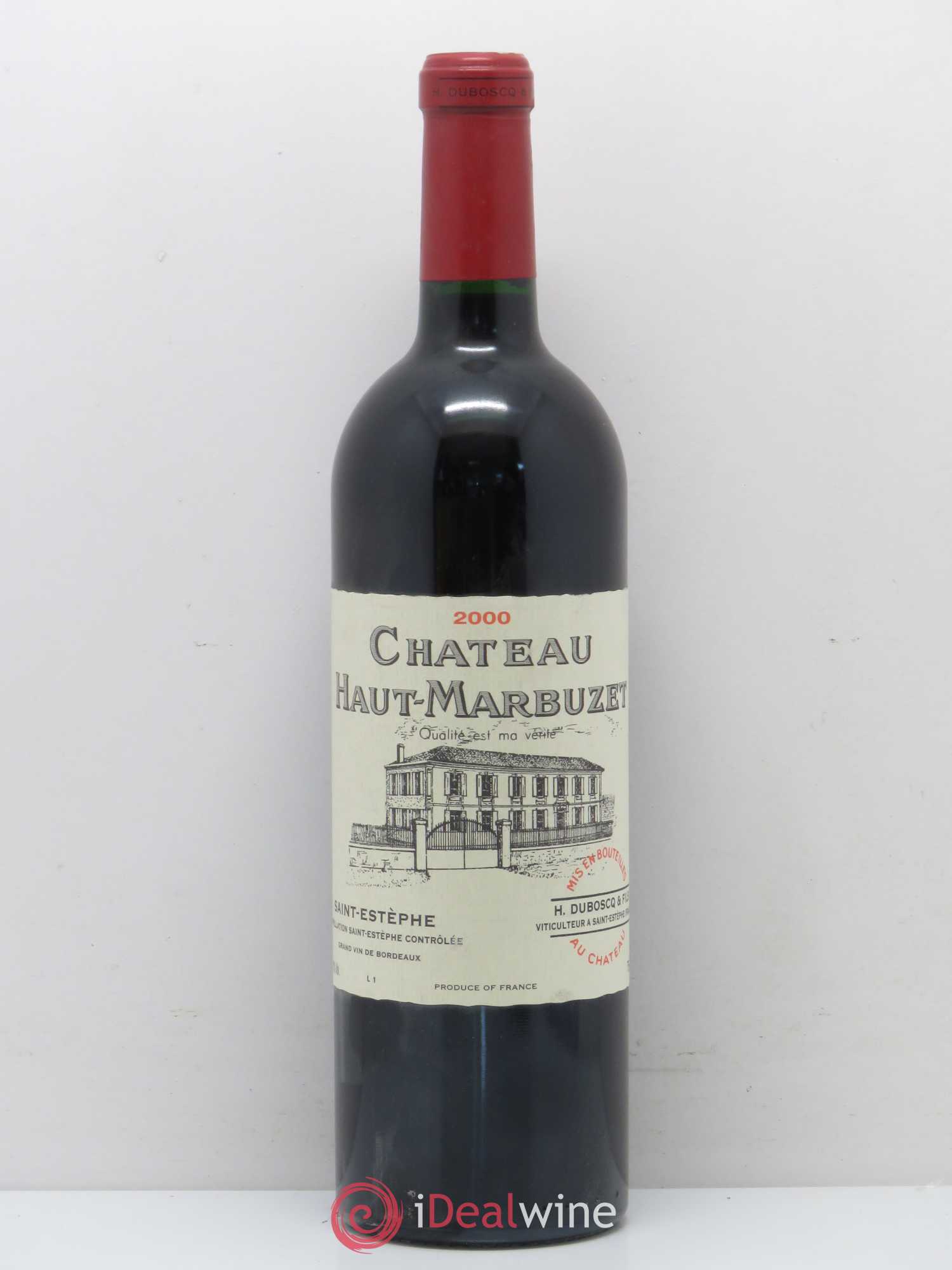 Château Haut Marbuzet 2000 - Lot de 1 bouteille - 0