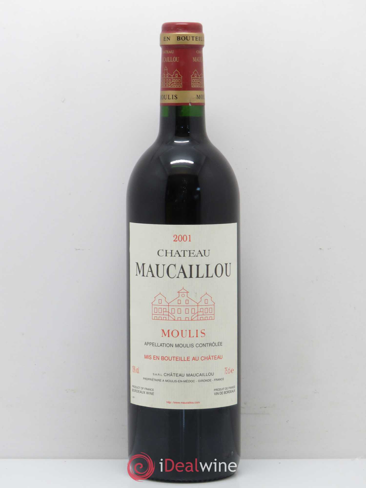 Château Maucaillou 2001 - Lot de 1 bouteille - 0