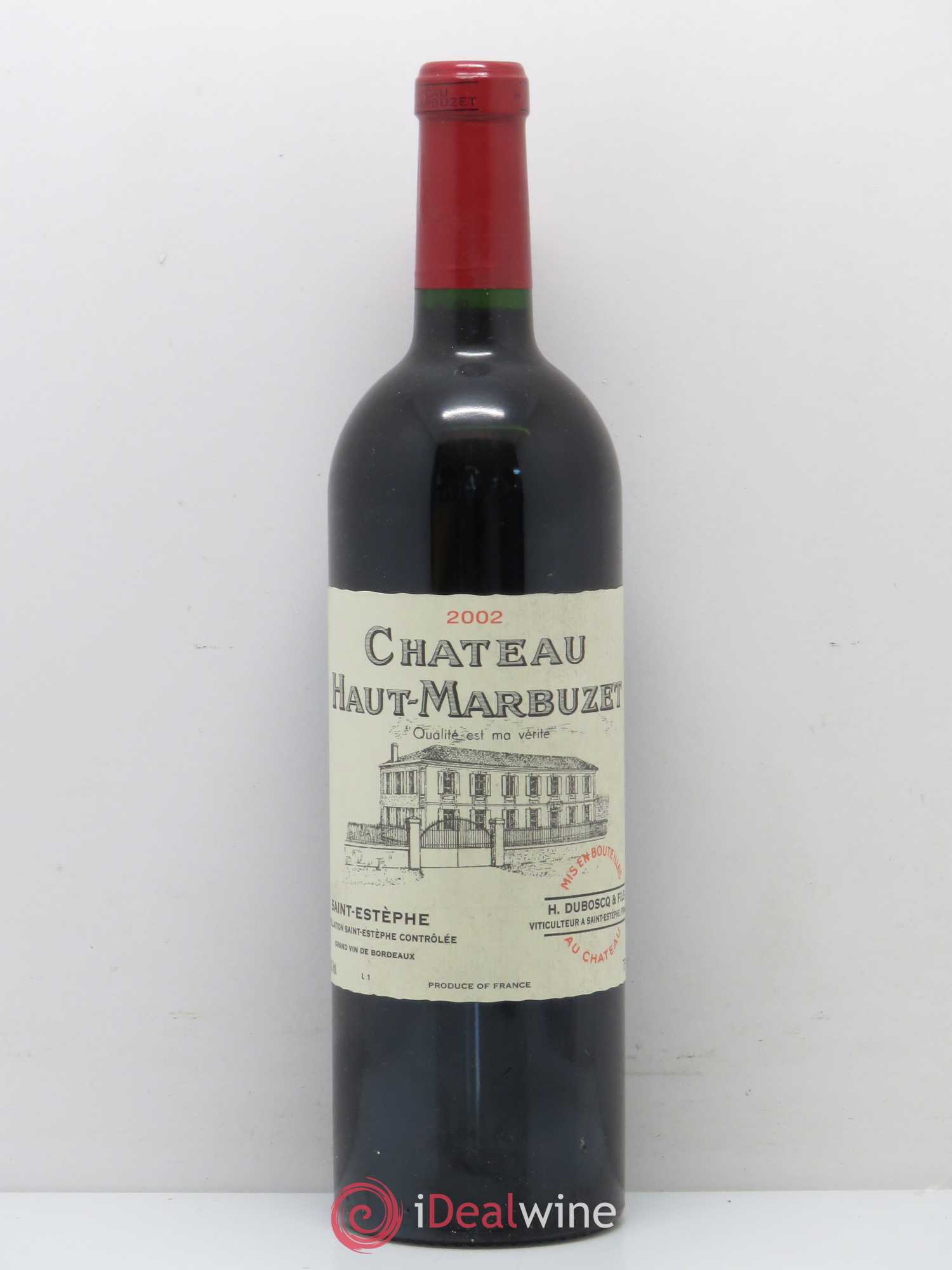 Château Haut Marbuzet 2002 - Lot de 1 bouteille - 0