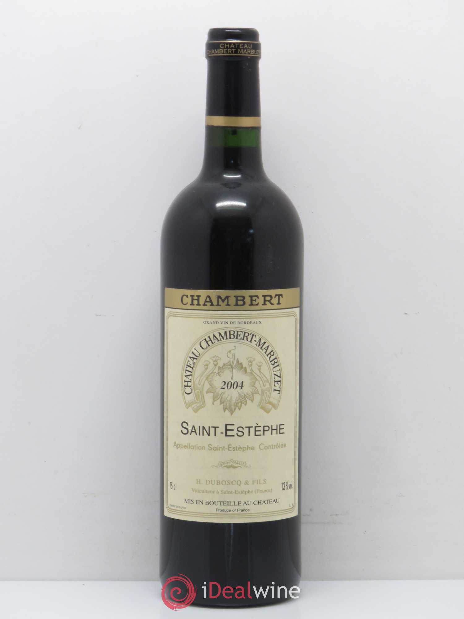 Château Chambert-Marbuzet Cru Bourgeois 2004 - Lot de 1 bouteille - 0