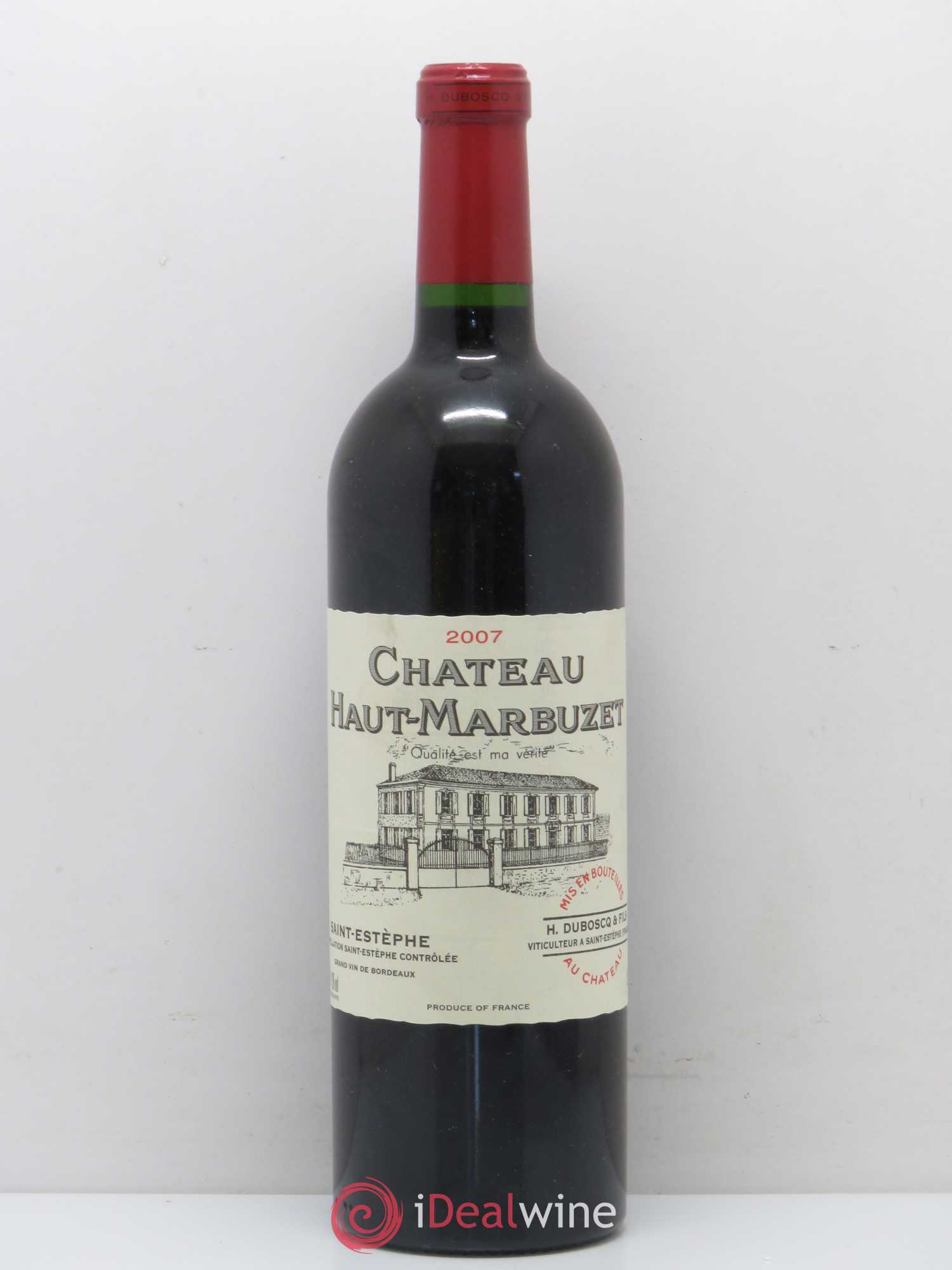 Château Haut Marbuzet 2007 - Lot de 1 bouteille - 0