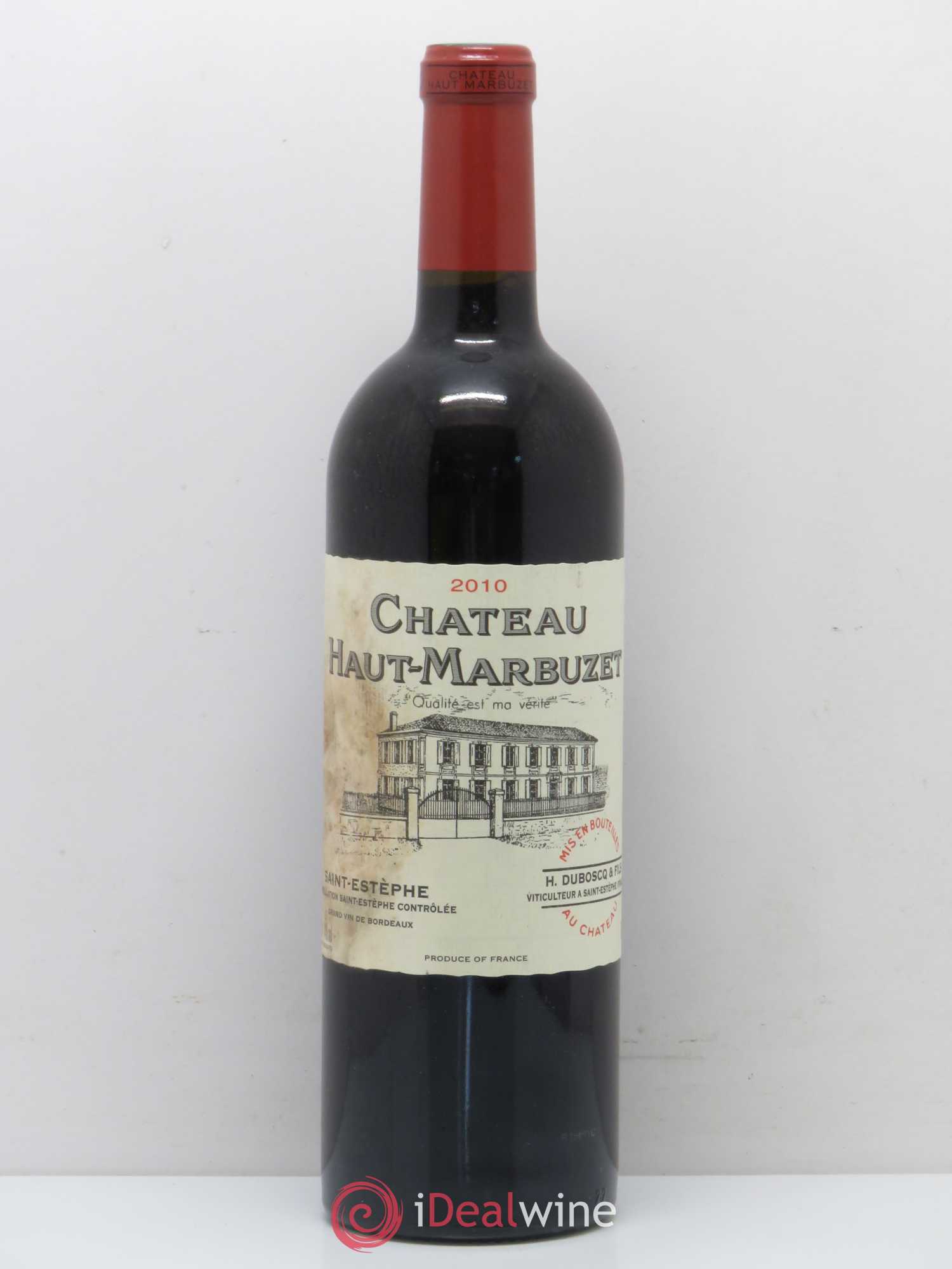 Château Haut Marbuzet 2010 - Lot de 1 bouteille - 0