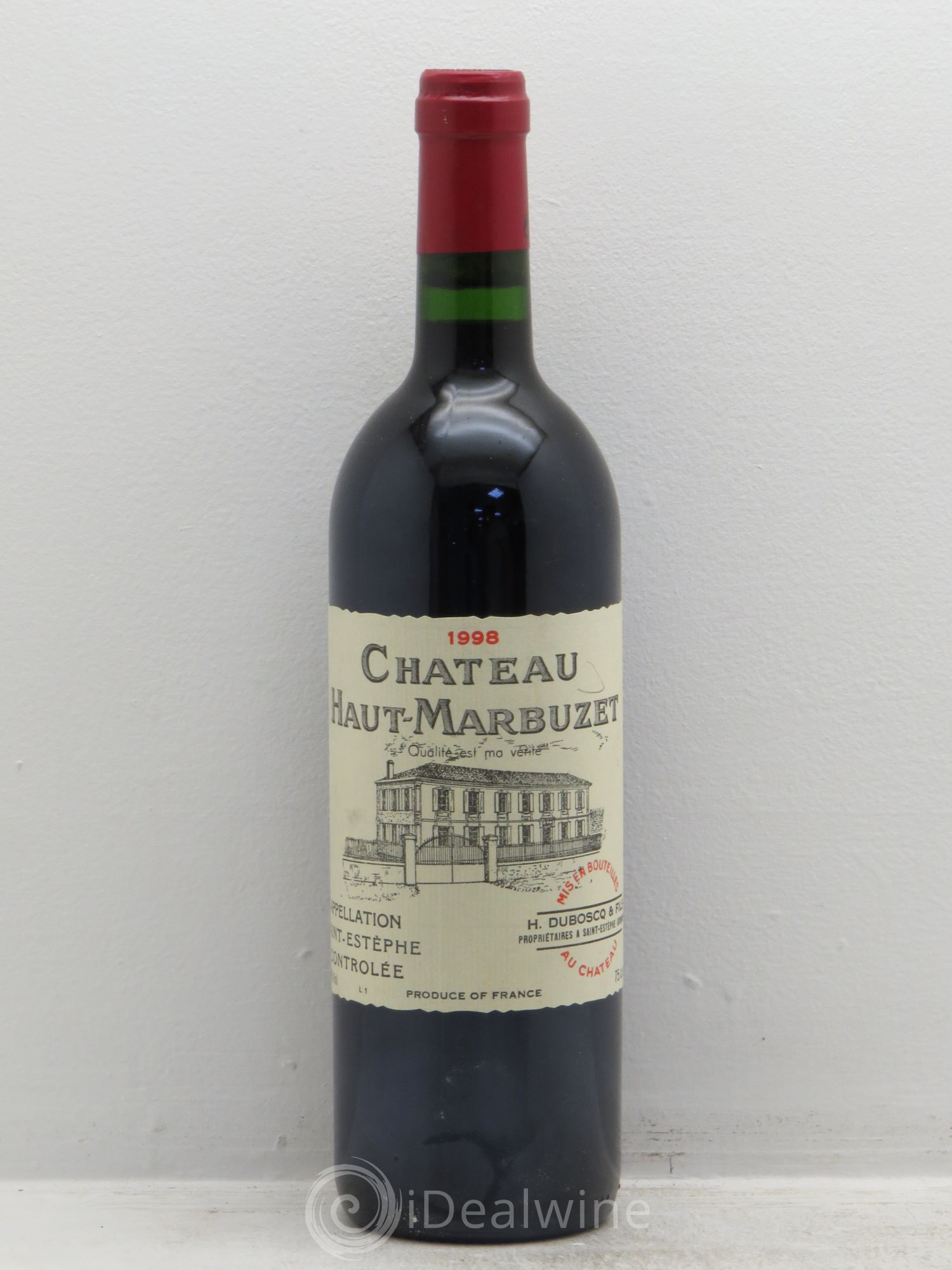 Château Haut Marbuzet 1998 - Lot de 1 bouteille - 0