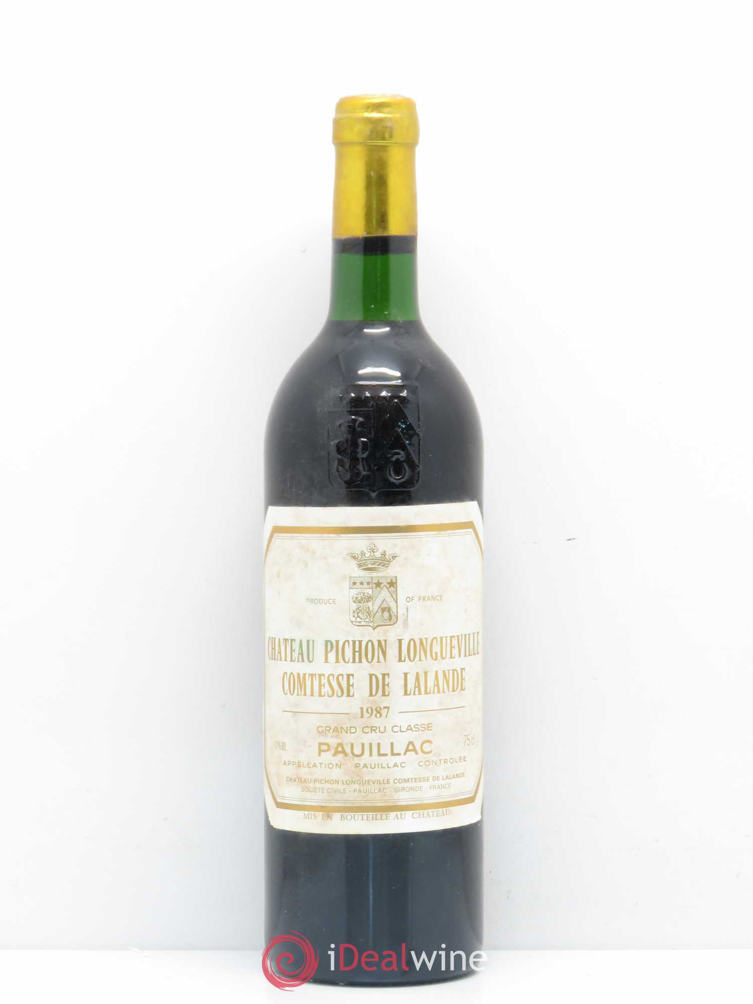 Château Pichon Longueville Comtesse de Lalande 2ème Grand Cru Classé 1987 - Lot de 1 bouteille - 0