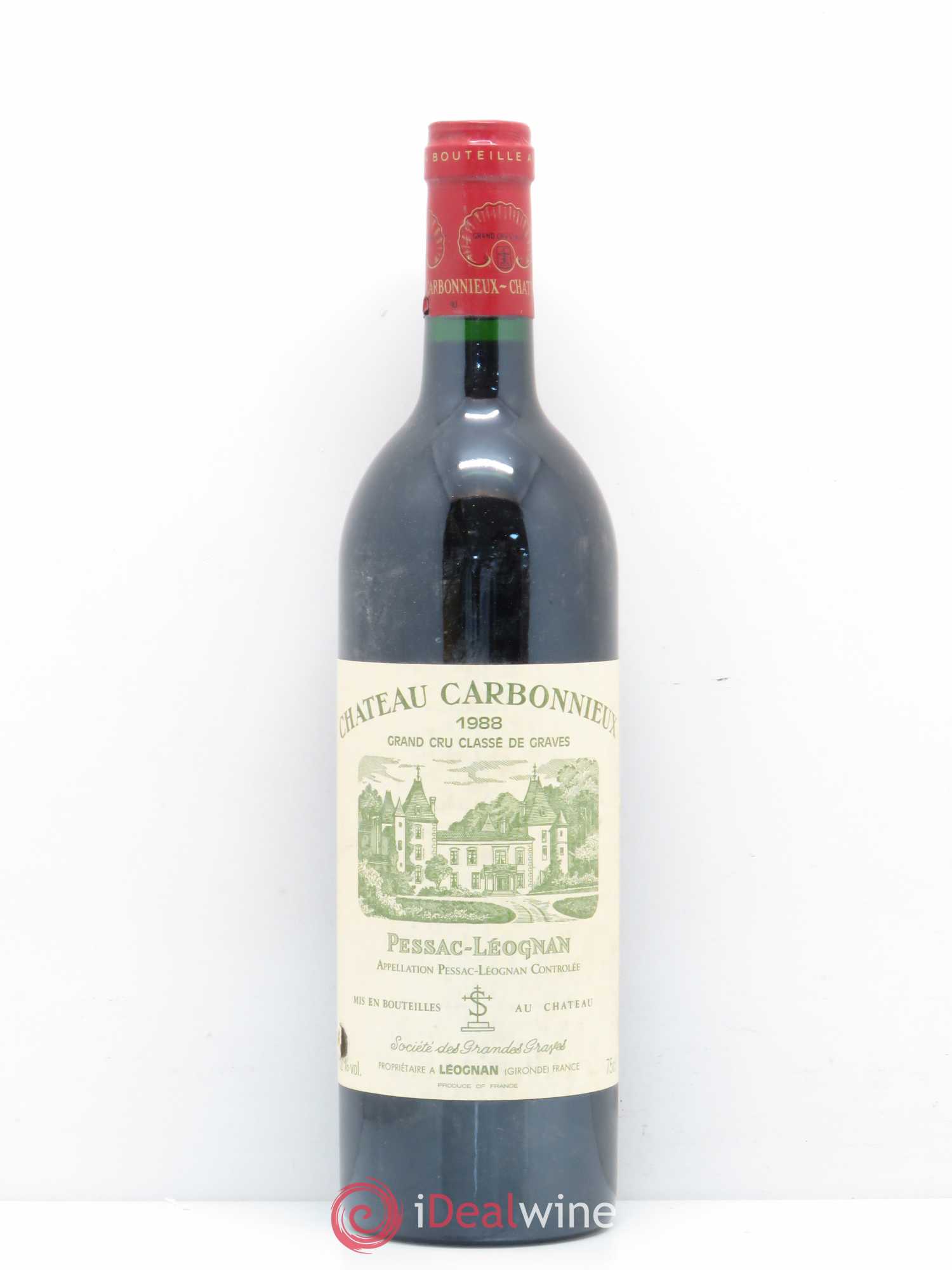 Château Carbonnieux Cru Classé de Graves 1988 - Lot de 1 bouteille - 0