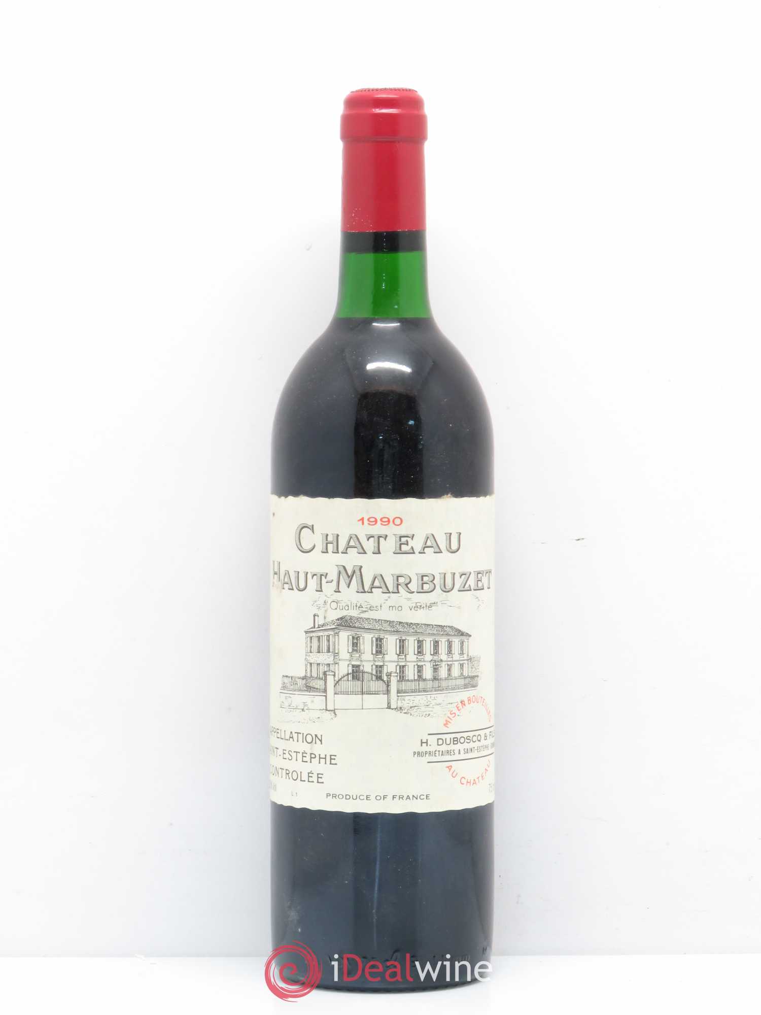 Château Haut Marbuzet 1990 - Lot de 1 bouteille - 0