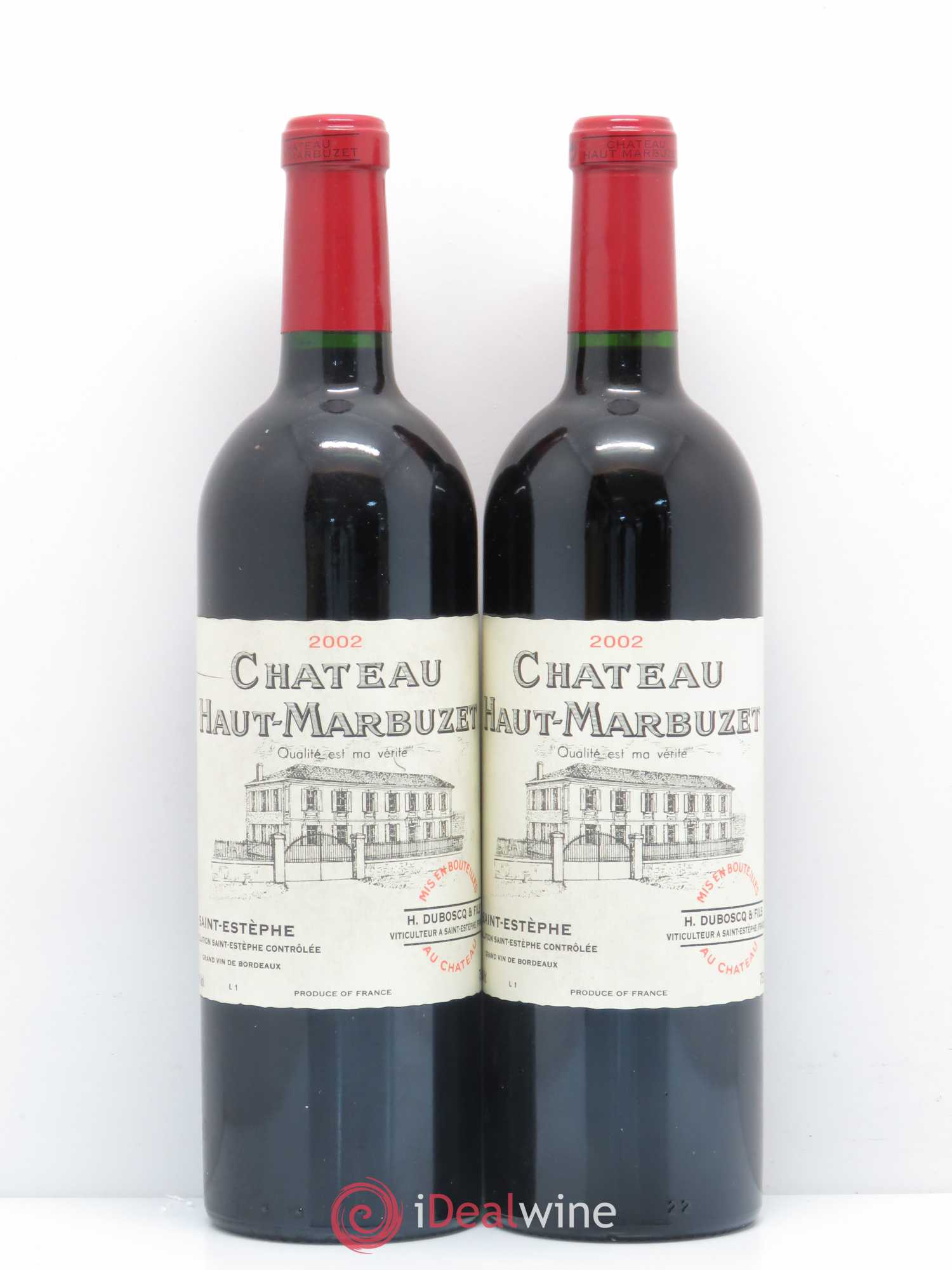 Château Haut Marbuzet 2002 - Lot de 2 bouteilles - 0