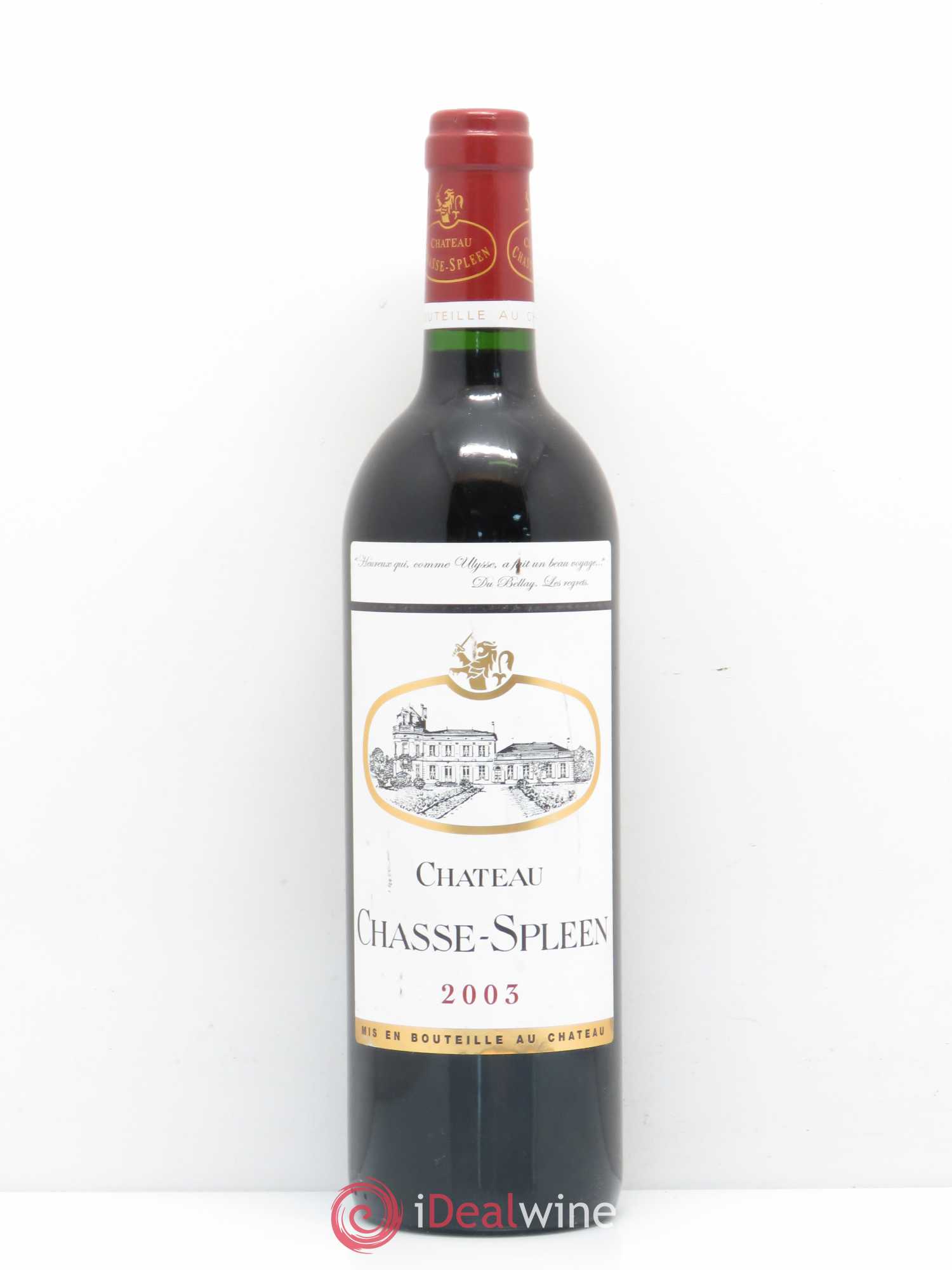 Château Chasse Spleen 2003 - Lot de 1 bouteille - 0