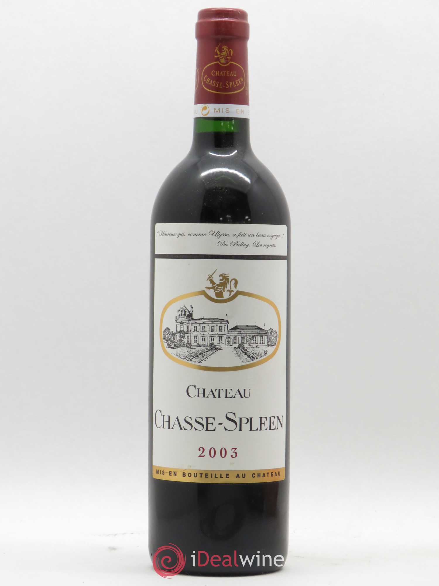 Château Chasse Spleen 2003 - Lot de 1 bouteille - 0