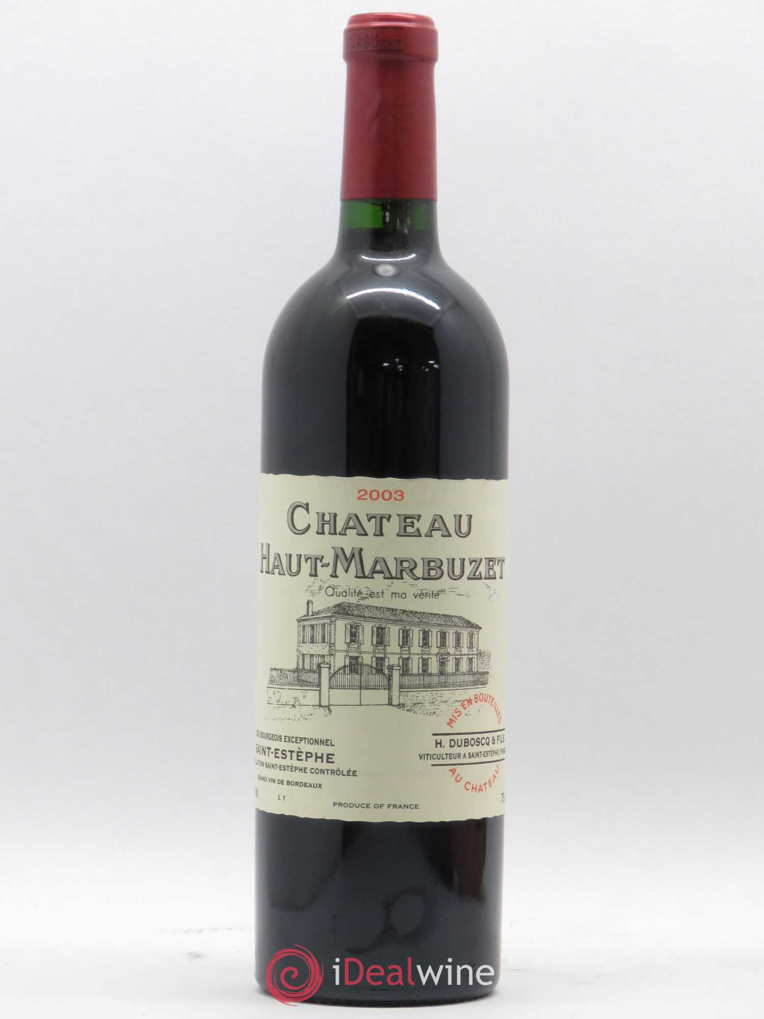 Château Haut Marbuzet (sans prix de réserve) 2003 - Lot de 1 bouteille - 0