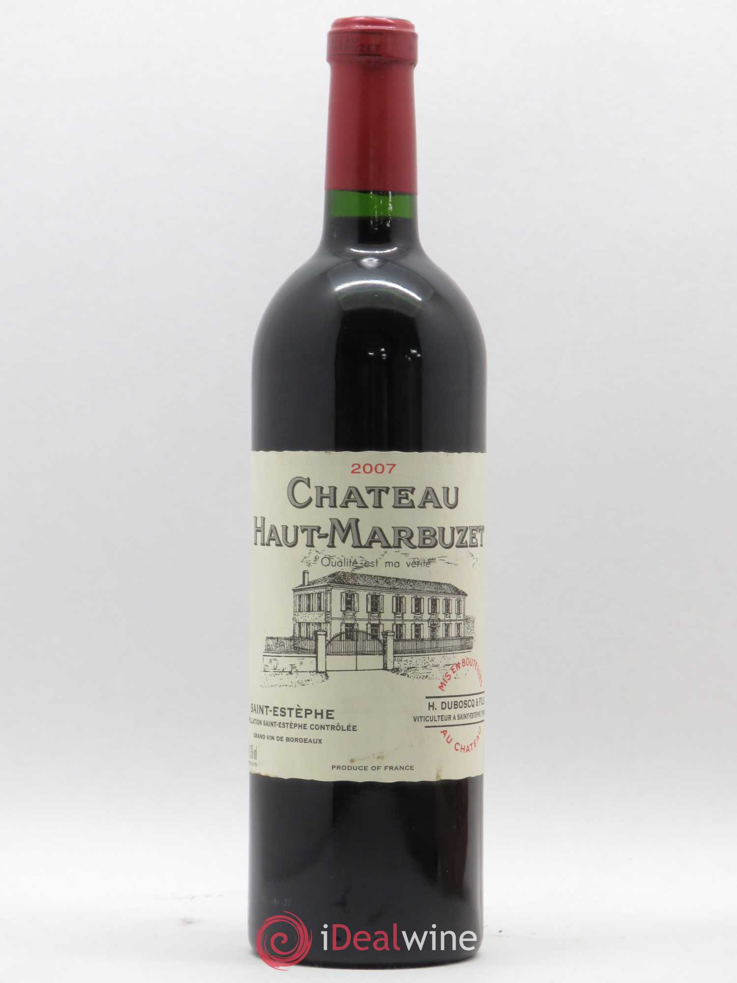 Château Haut Marbuzet 2007 - Lot de 2 bouteilles - 0