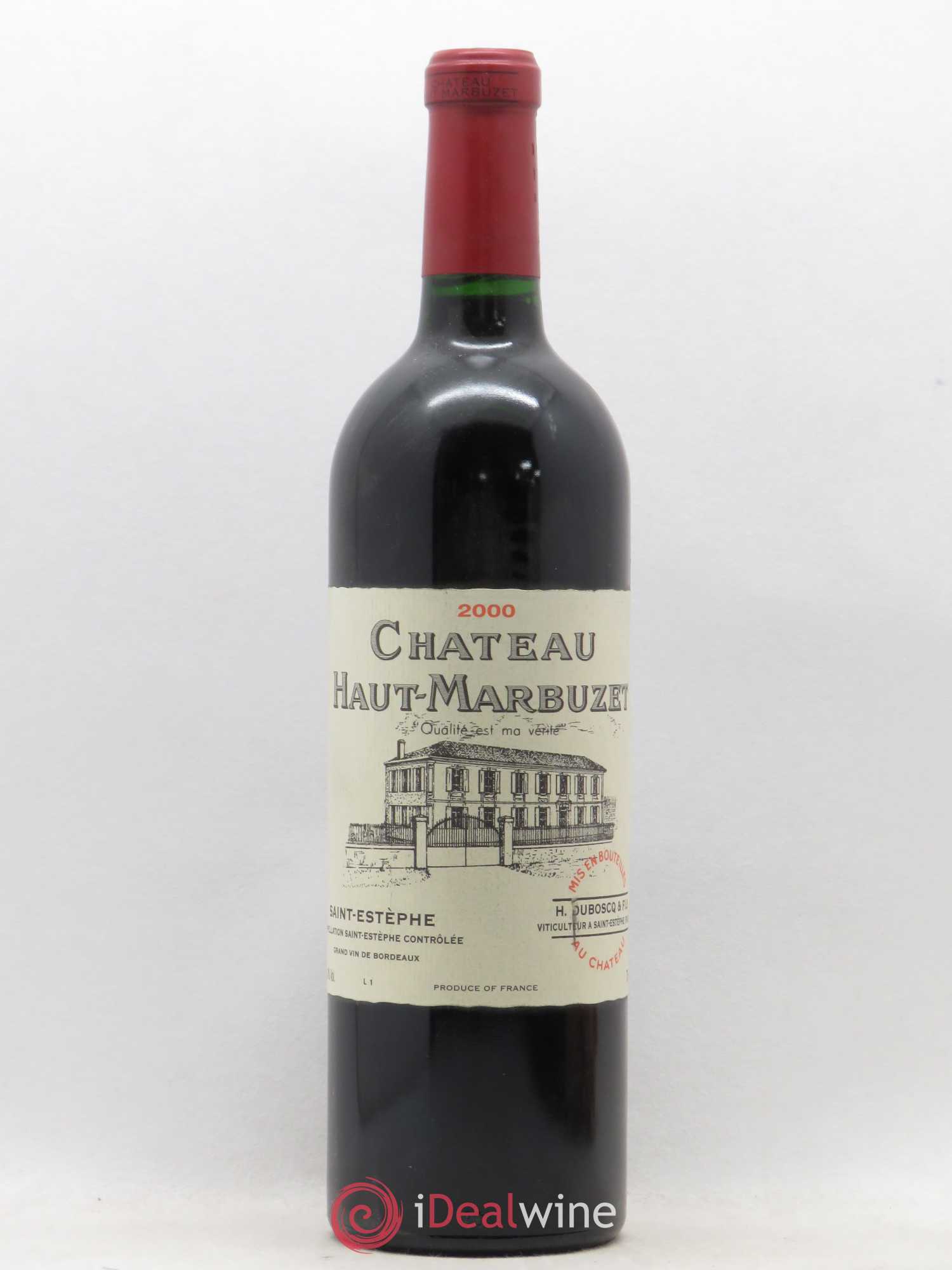 Château Haut Marbuzet 2000 - Lot de 1 bouteille - 0