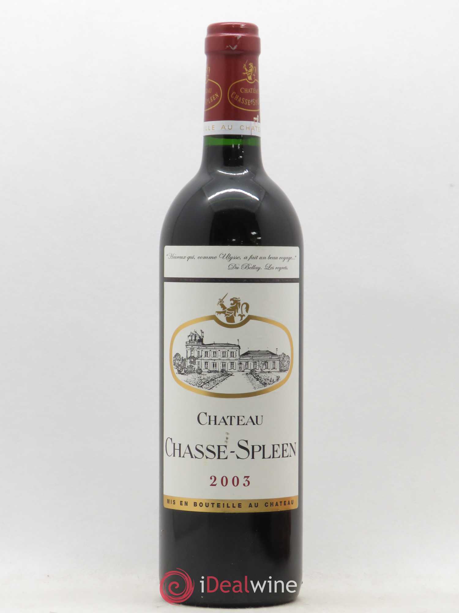 Château Chasse Spleen 2003 - Lot de 1 bouteille - 0