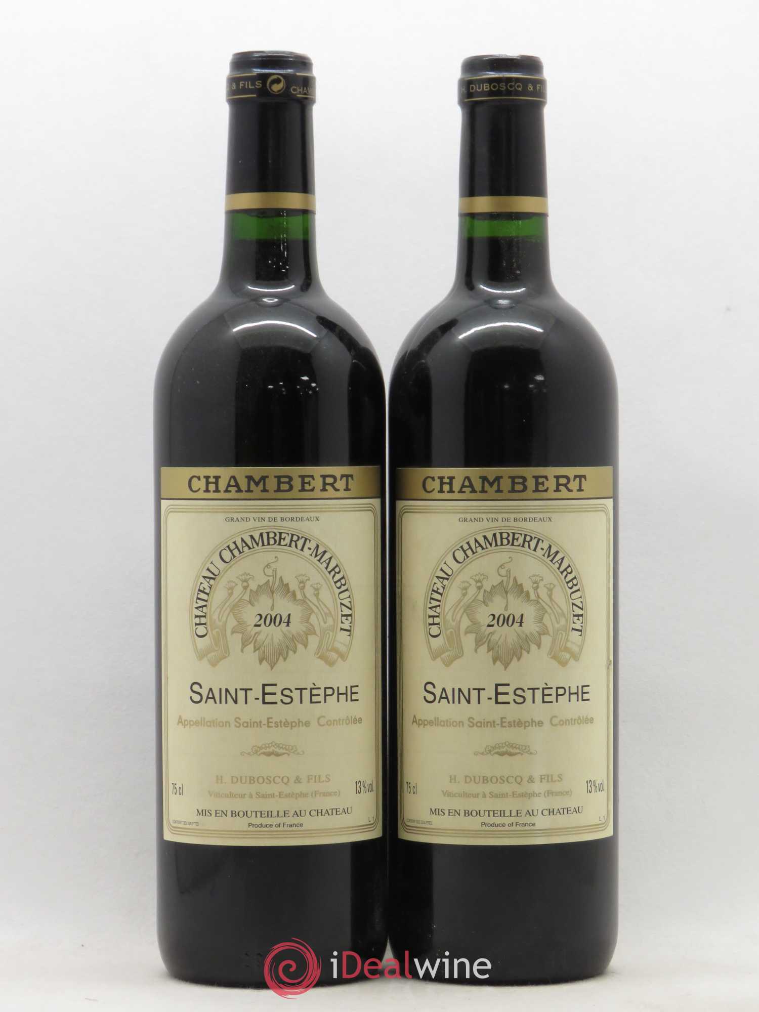 Château Chambert-Marbuzet Cru Bourgeois (sans prix de réserve) 2004 - Lot de 2 bouteilles - 0