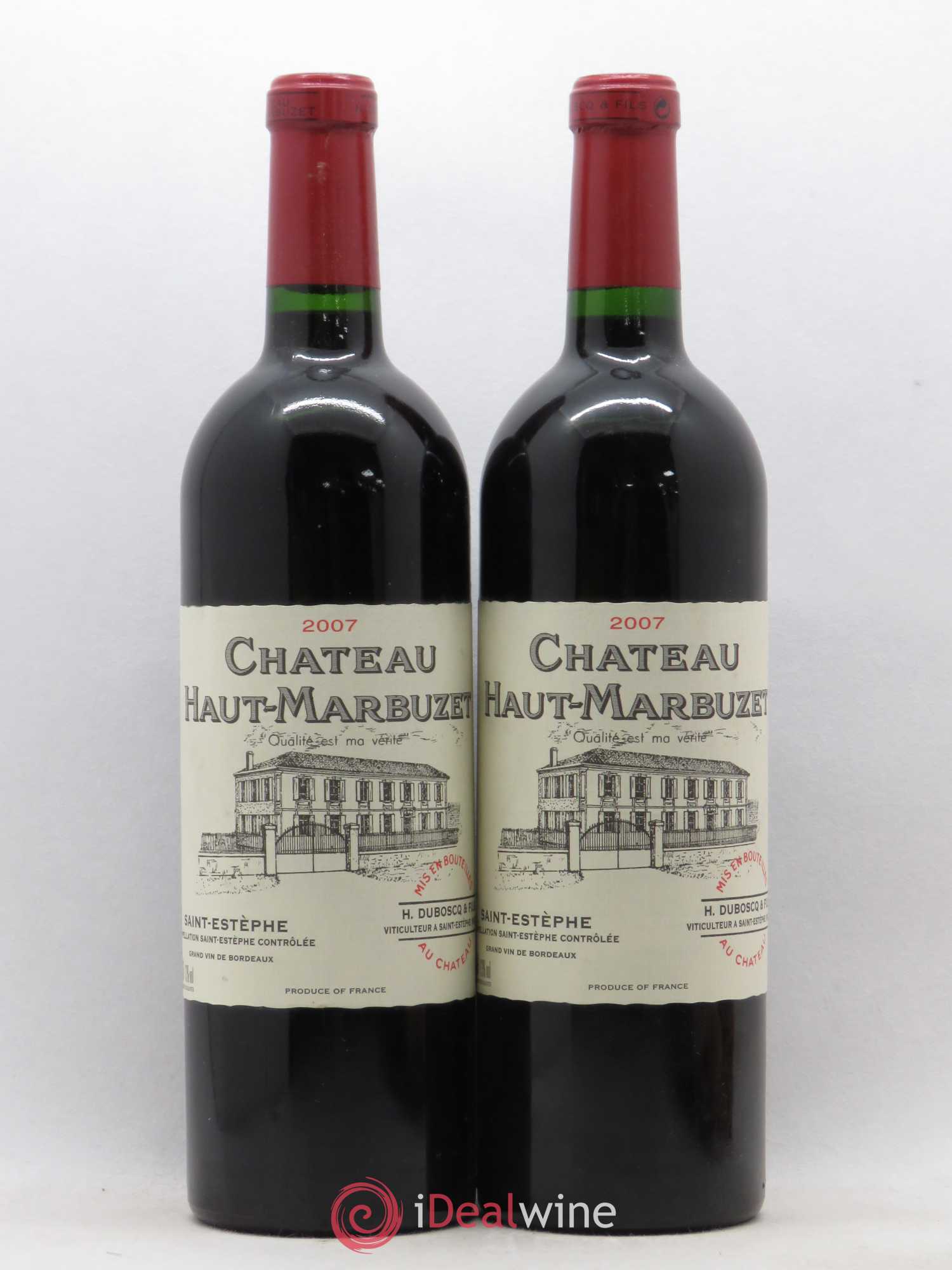 Château Haut Marbuzet 2007 - Lot de 2 bouteilles - 0
