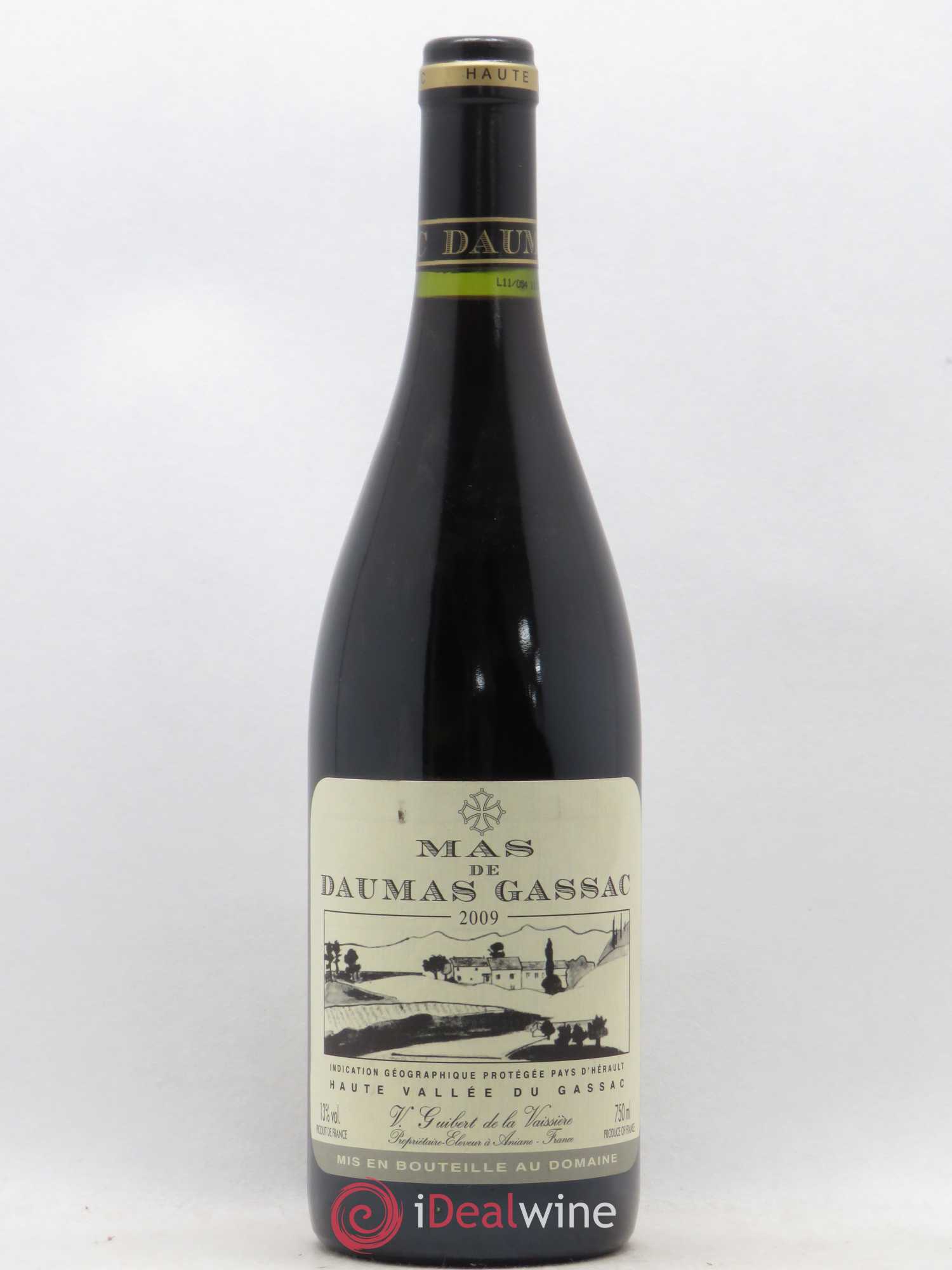 Saint-Guilhem-le-Désert - Cité d'Aniane Mas Daumas Gassac Famille Guibert de La Vaissière (sans prix de réserve) 2009 - Lot de 1 bouteille - 0