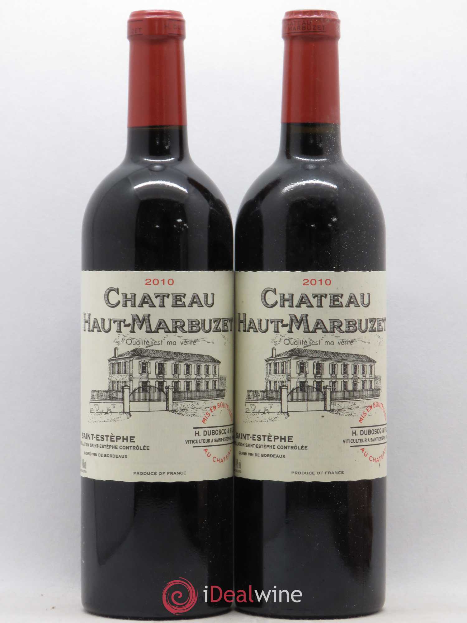 Château Haut Marbuzet 2010 - Lot de 2 bouteilles - 0