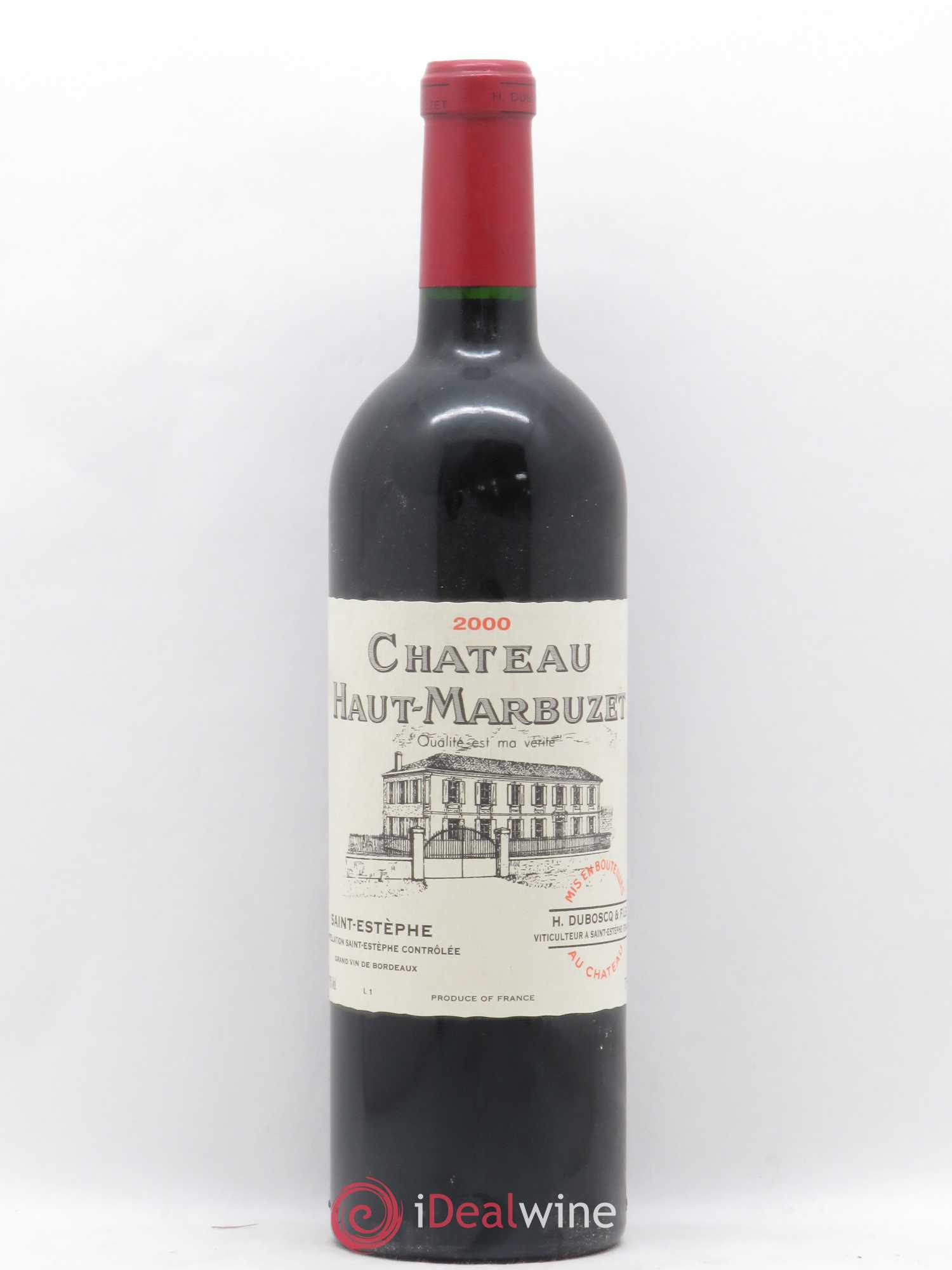 Château Haut Marbuzet 2000 - Lot de 1 bouteille - 0