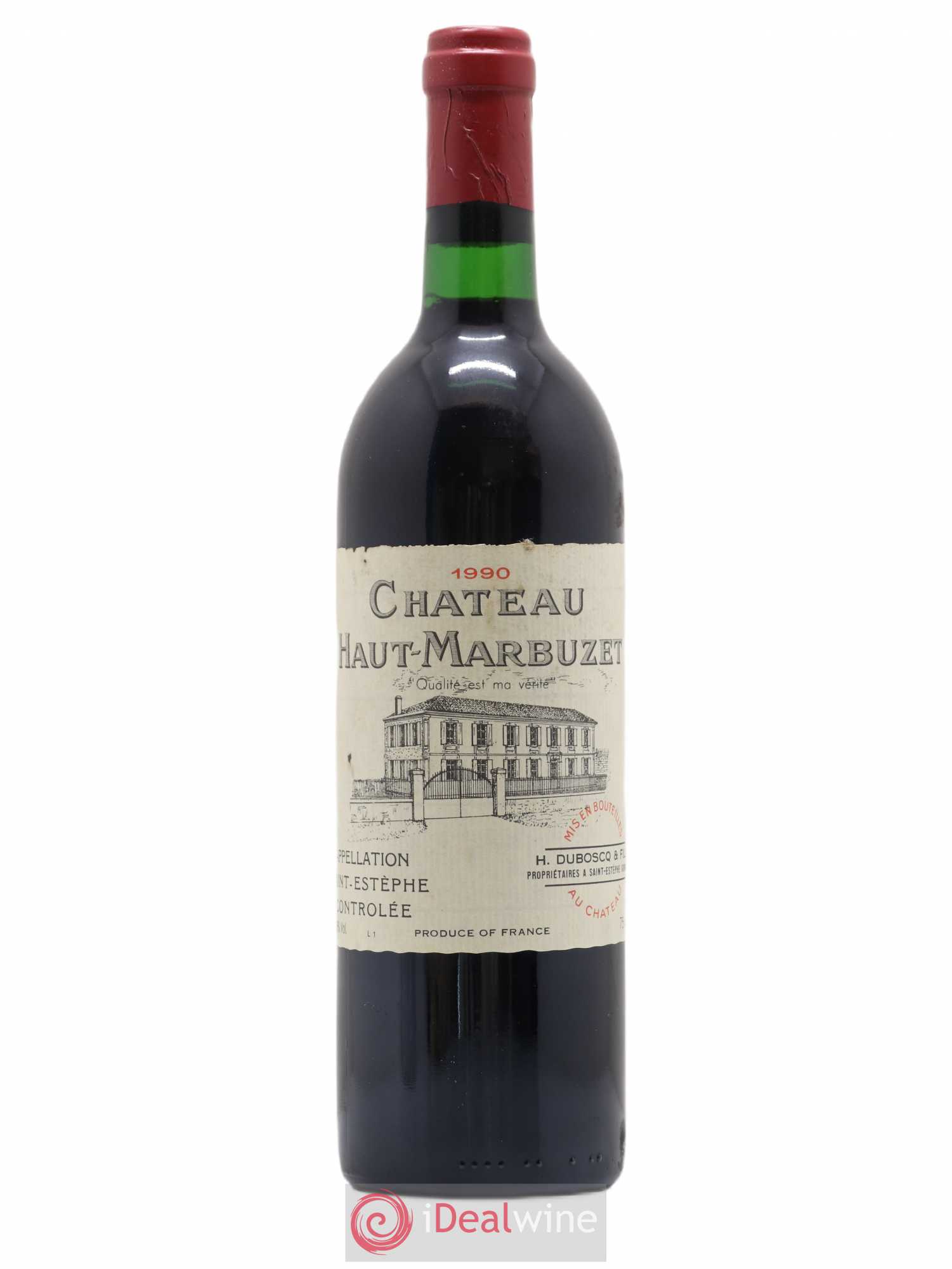 Château Haut Marbuzet 1990 - Lot de 1 bouteille - 0