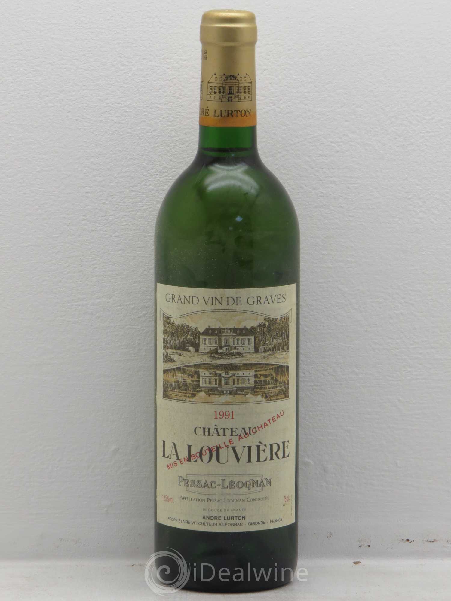 Château la Louvière 1991 - Lot de 1 bouteille - 0