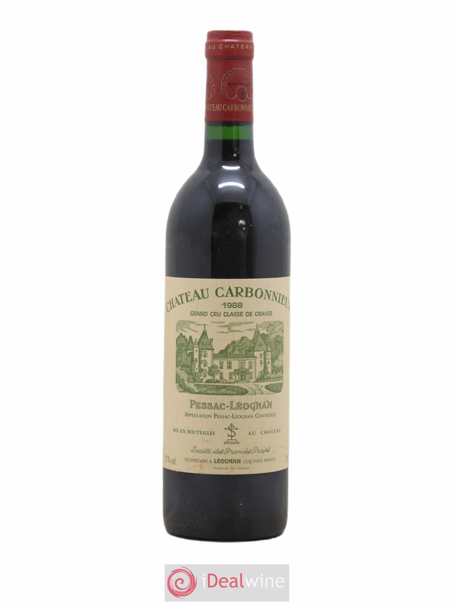 Château Carbonnieux Cru Classé de Graves 1988 - Lot de 1 bouteille - 0