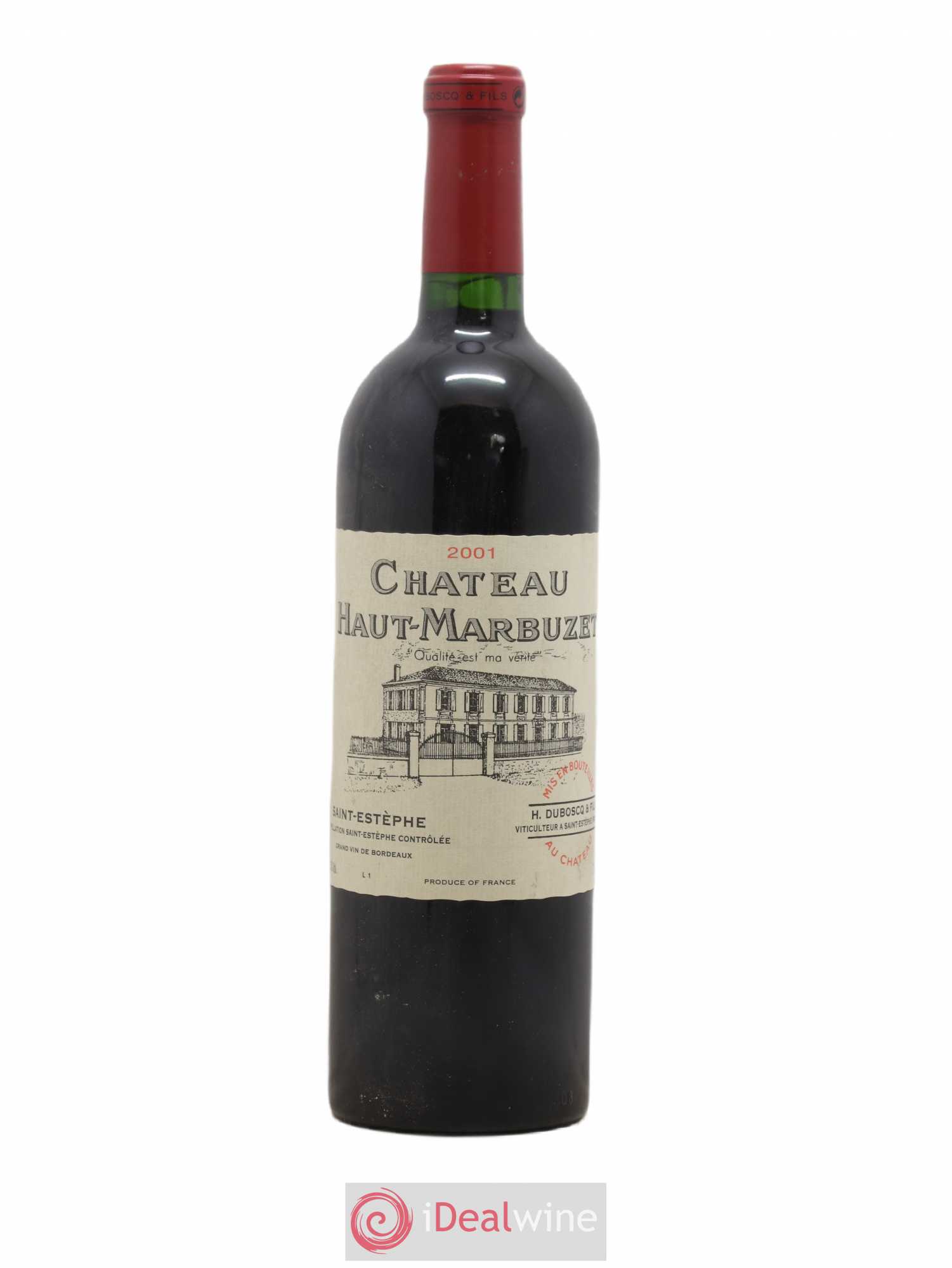 Château Haut Marbuzet 2001 - Lot de 1 bouteille - 0