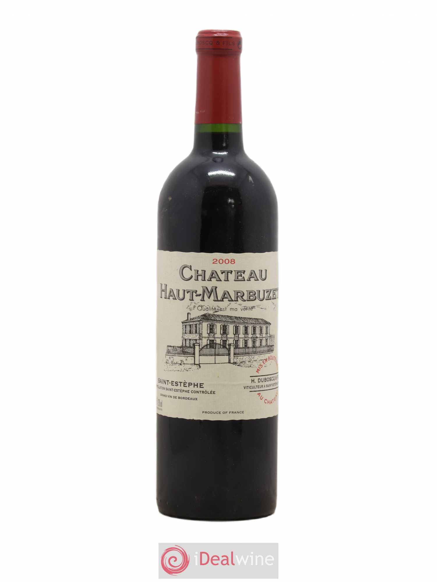 Château Haut Marbuzet 2008 - Lot de 1 bouteille - 0