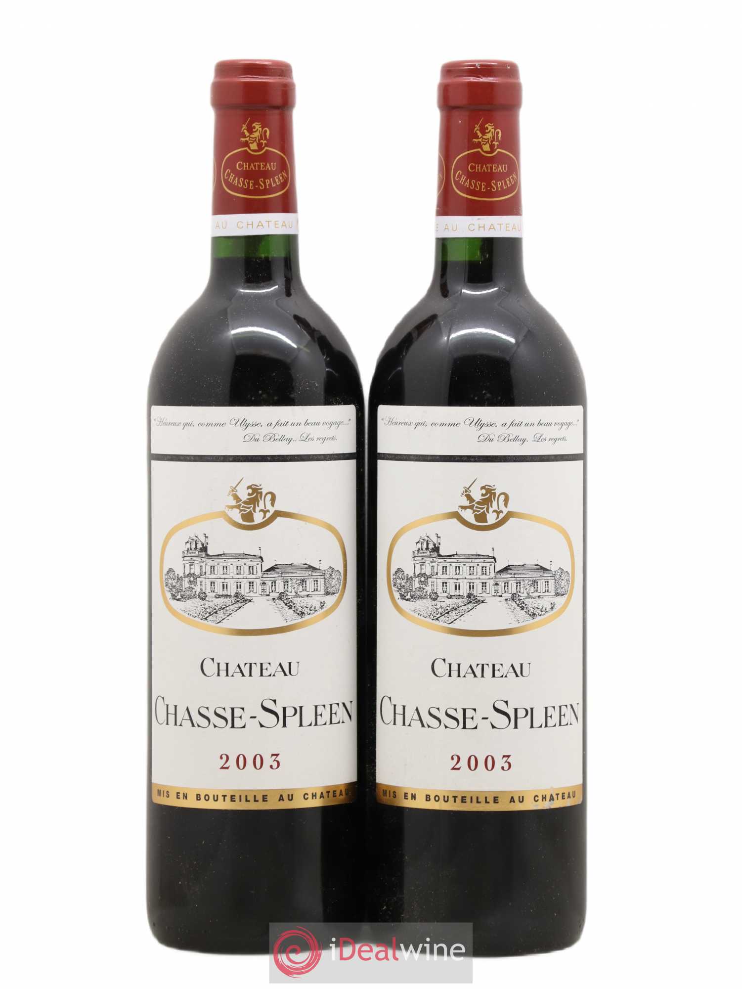 Château Chasse Spleen 2003 - Lot de 2 bouteilles - 0