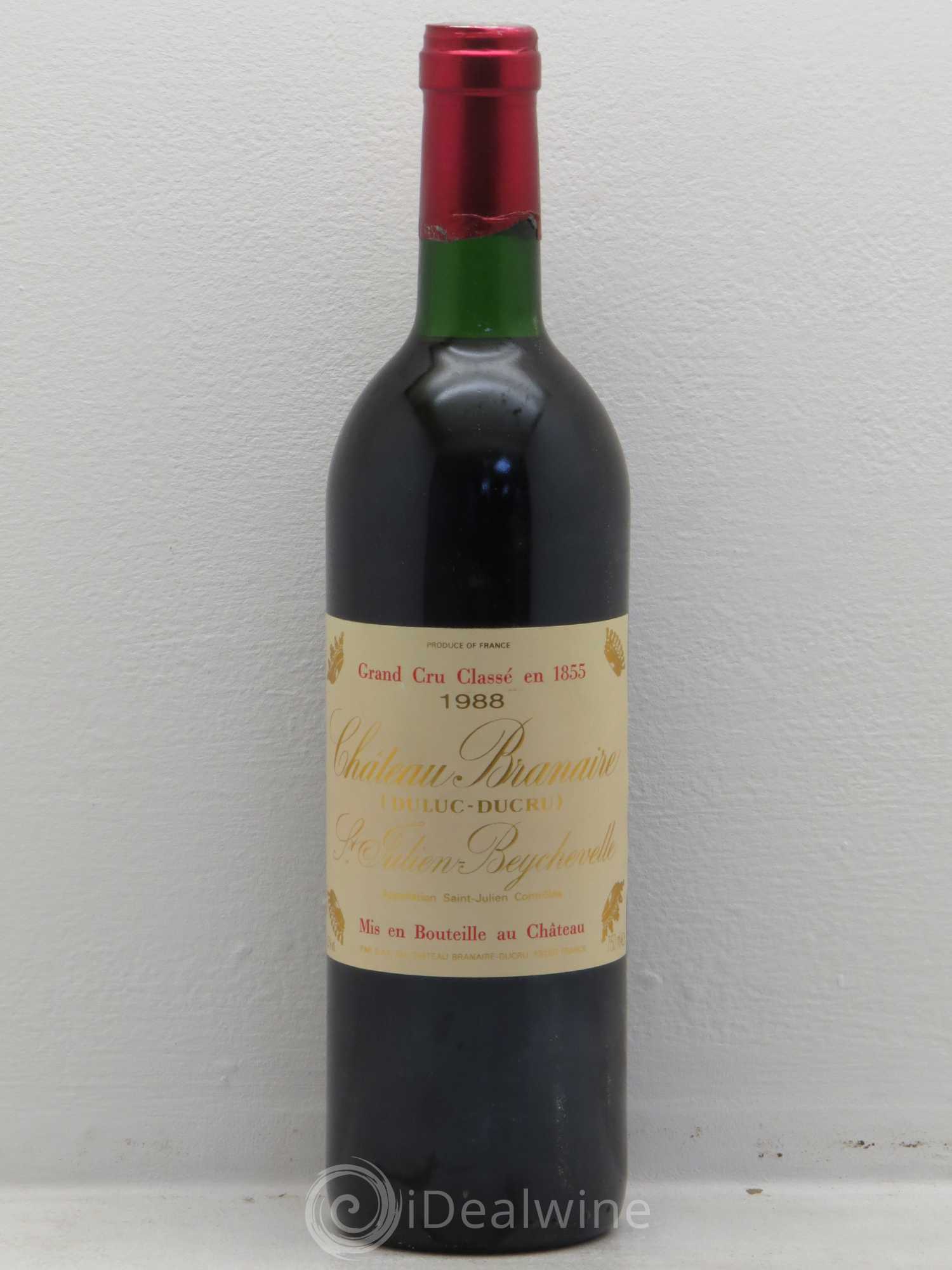 Château Branaire Ducru 4ème Grand Cru Classé 1988 - Lot de 1 bouteille - 0