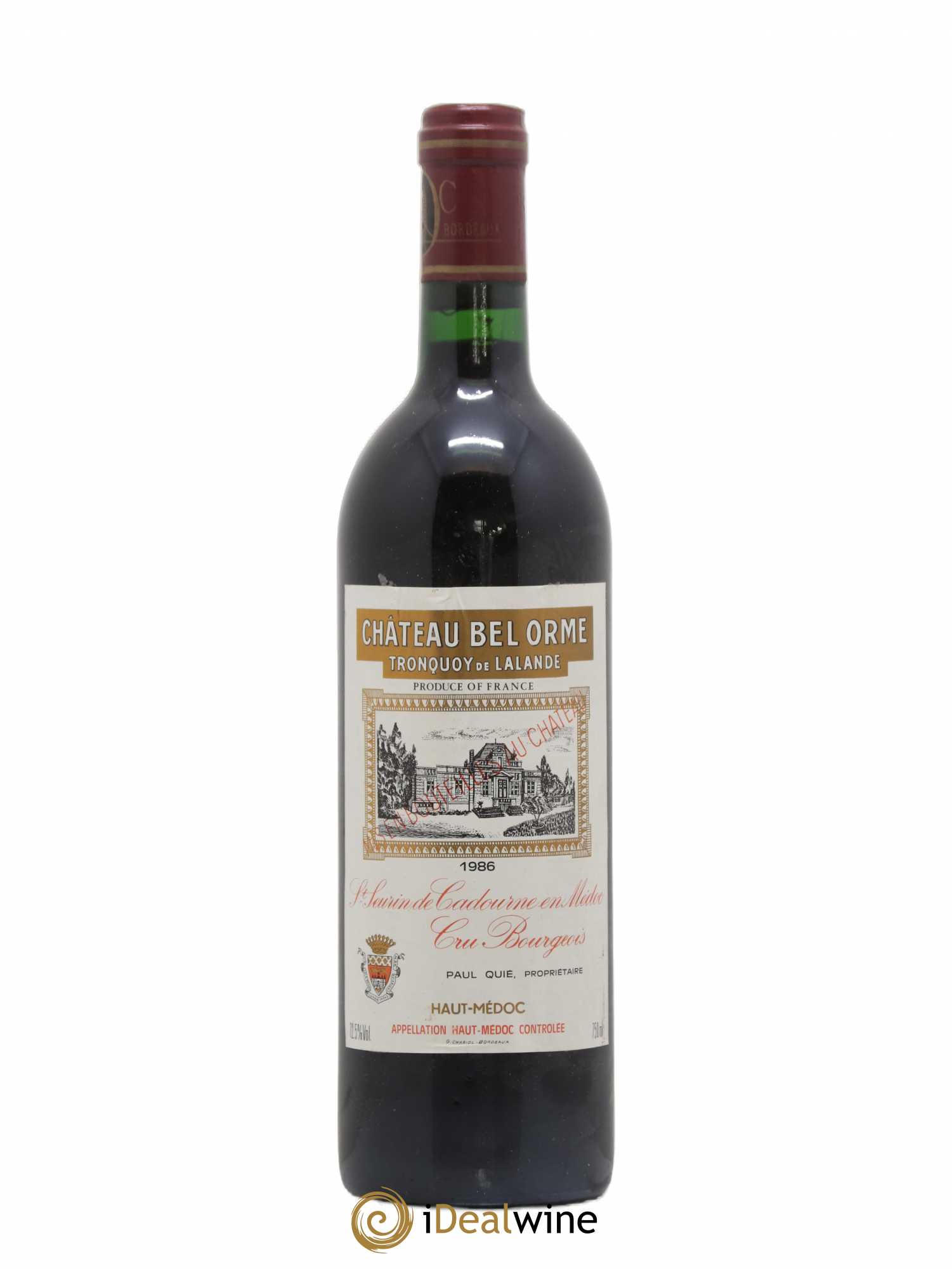 Château Bel Orme Tronquoy de Lalande Cru Bourgeois 1986 - Lot de 1 bouteille - 0