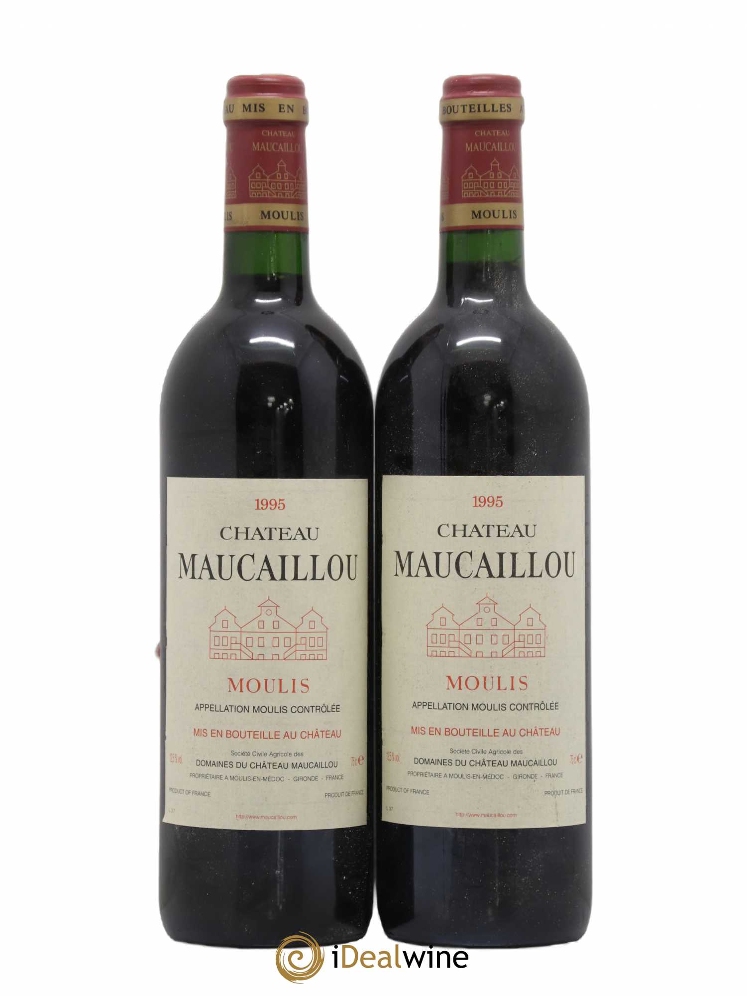 Château Maucaillou 1995 - Lot de 2 bouteilles - 0