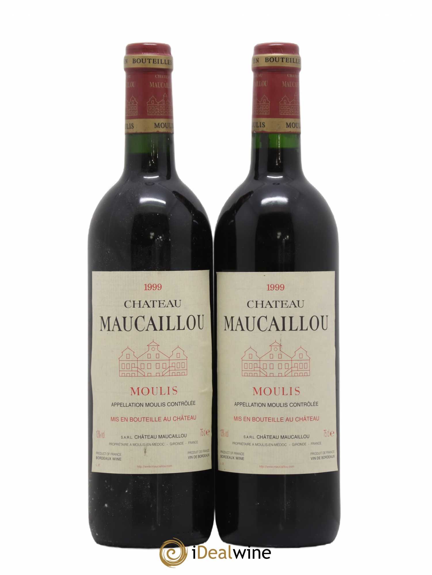 Château Maucaillou 1999 - Lot de 2 bouteilles - 0