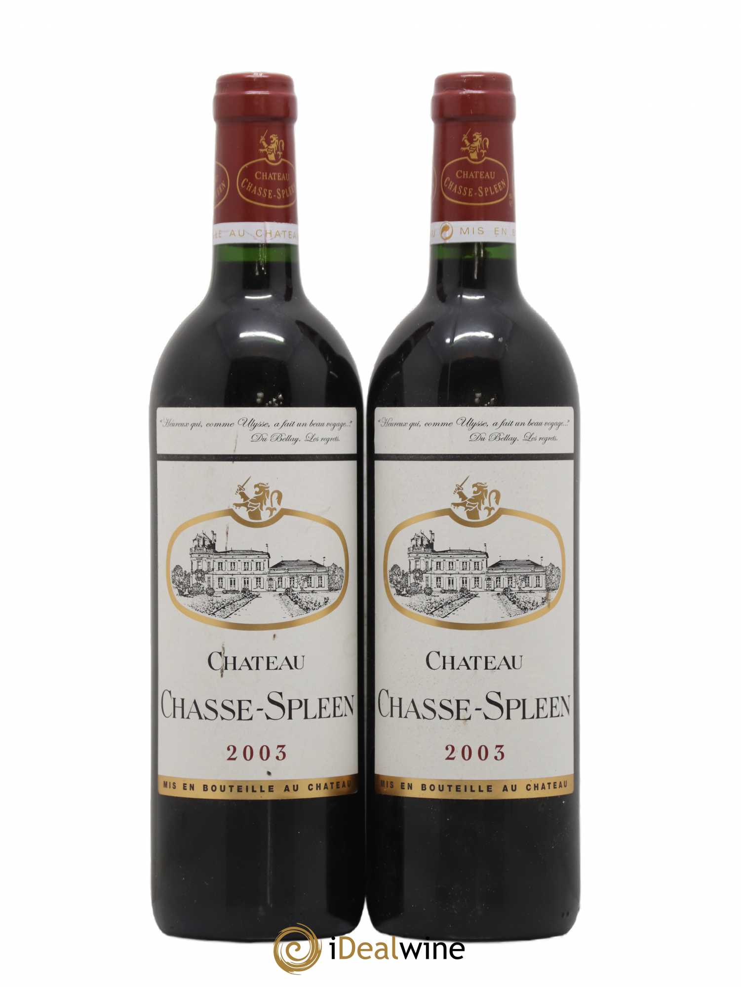 Château Chasse Spleen 2003 - Lot de 2 bouteilles - 0