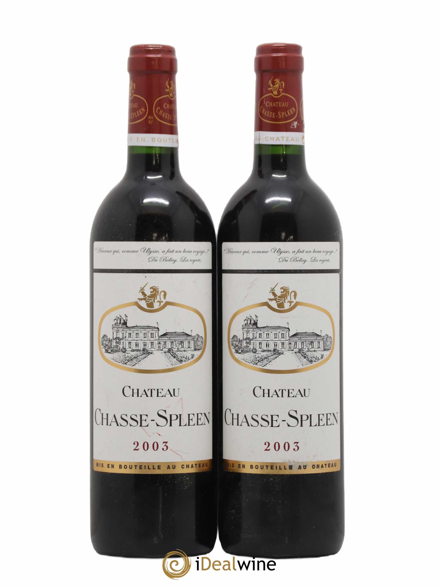 Château Chasse Spleen 2003 - Lot de 2 bouteilles - 0
