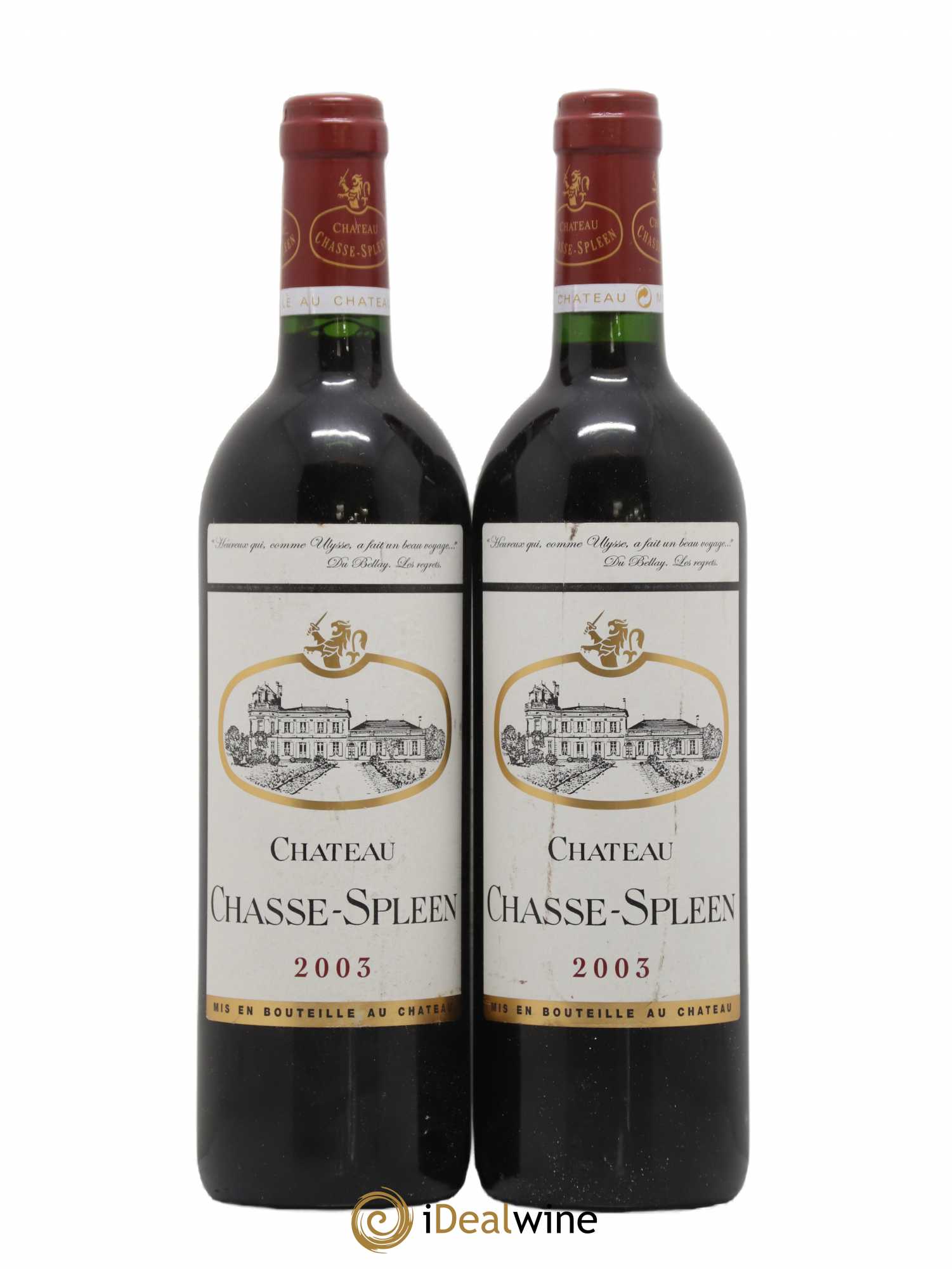 Château Chasse Spleen 2003 - Lot de 2 bouteilles - 0